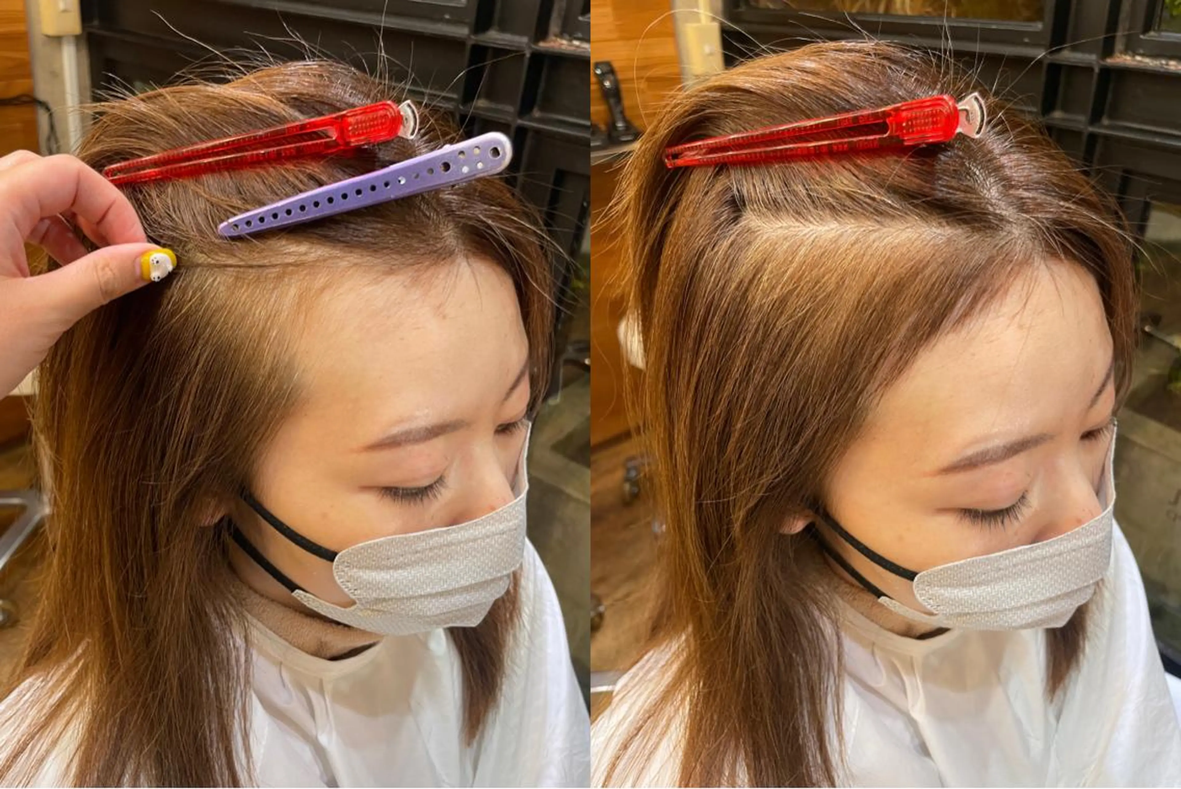 ロング カラー 顔周りカット GrandStory SALON NAKAMEGURO所属・中目黒駅徒歩3分🌼 natsuのマツエク・マツパデザイン
