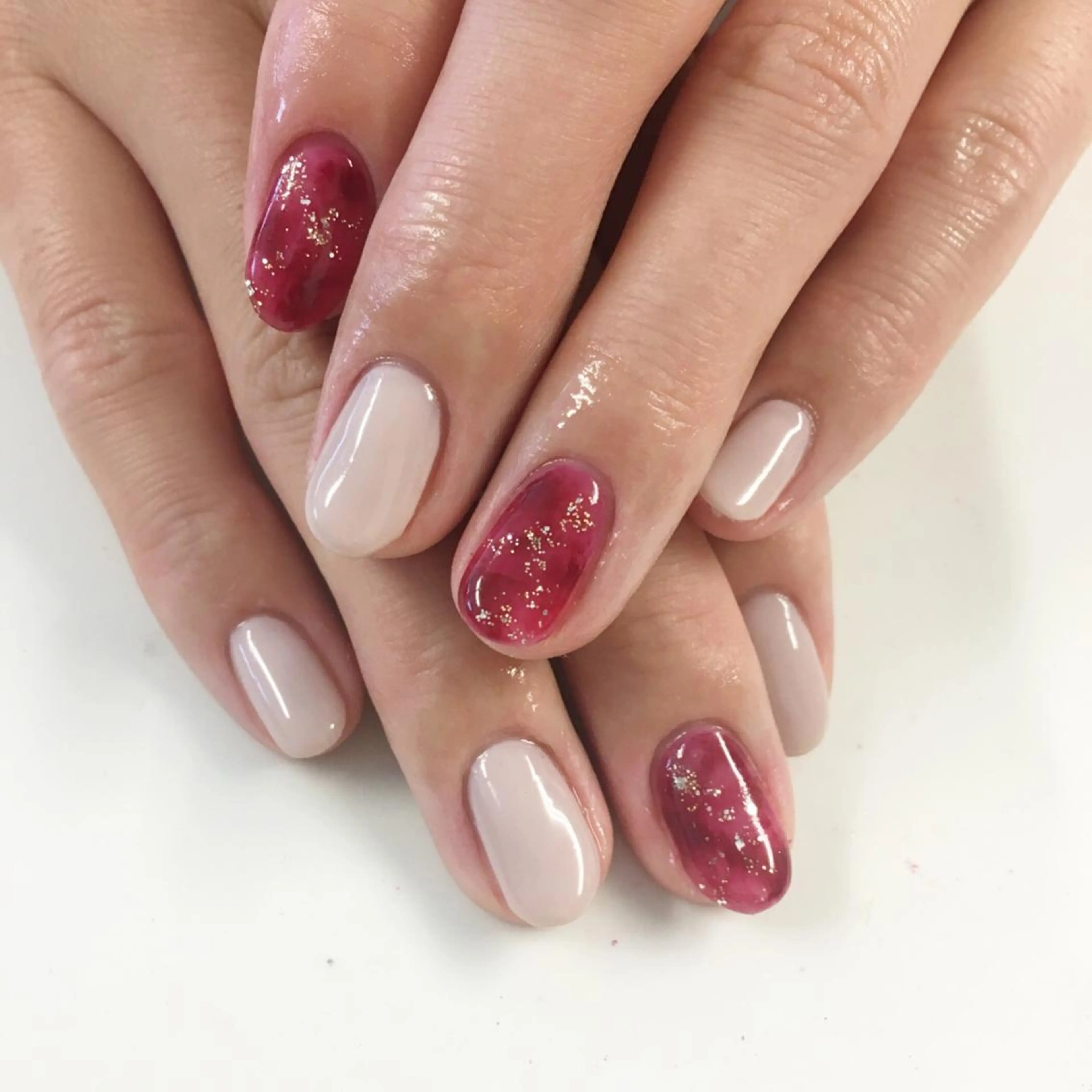 ネイル アートネイル ワンカラーネイル SHINE NAILのネイルデザイン