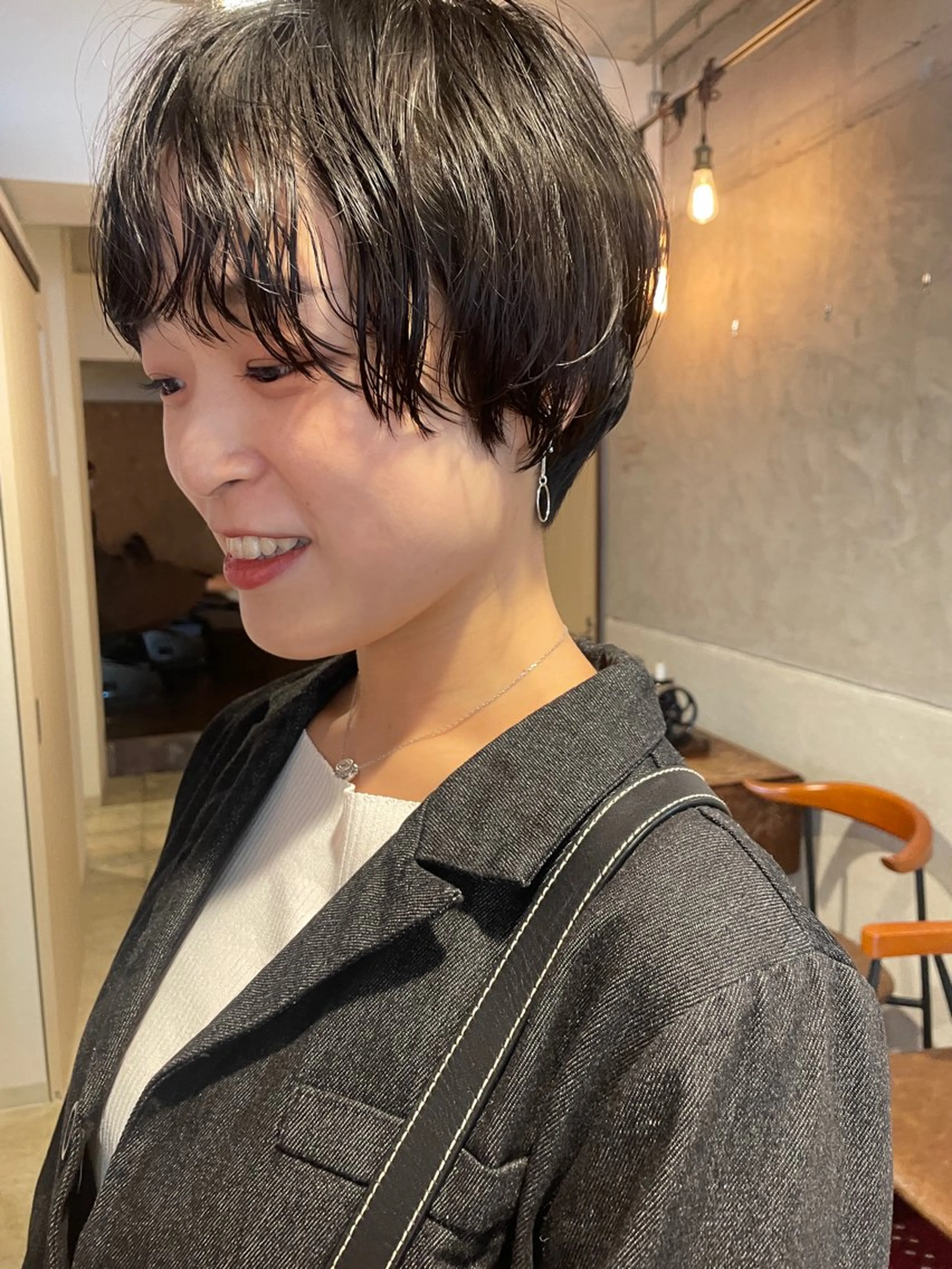 ショート カット パーマ トリートメント さの あやねのヘアスタイル