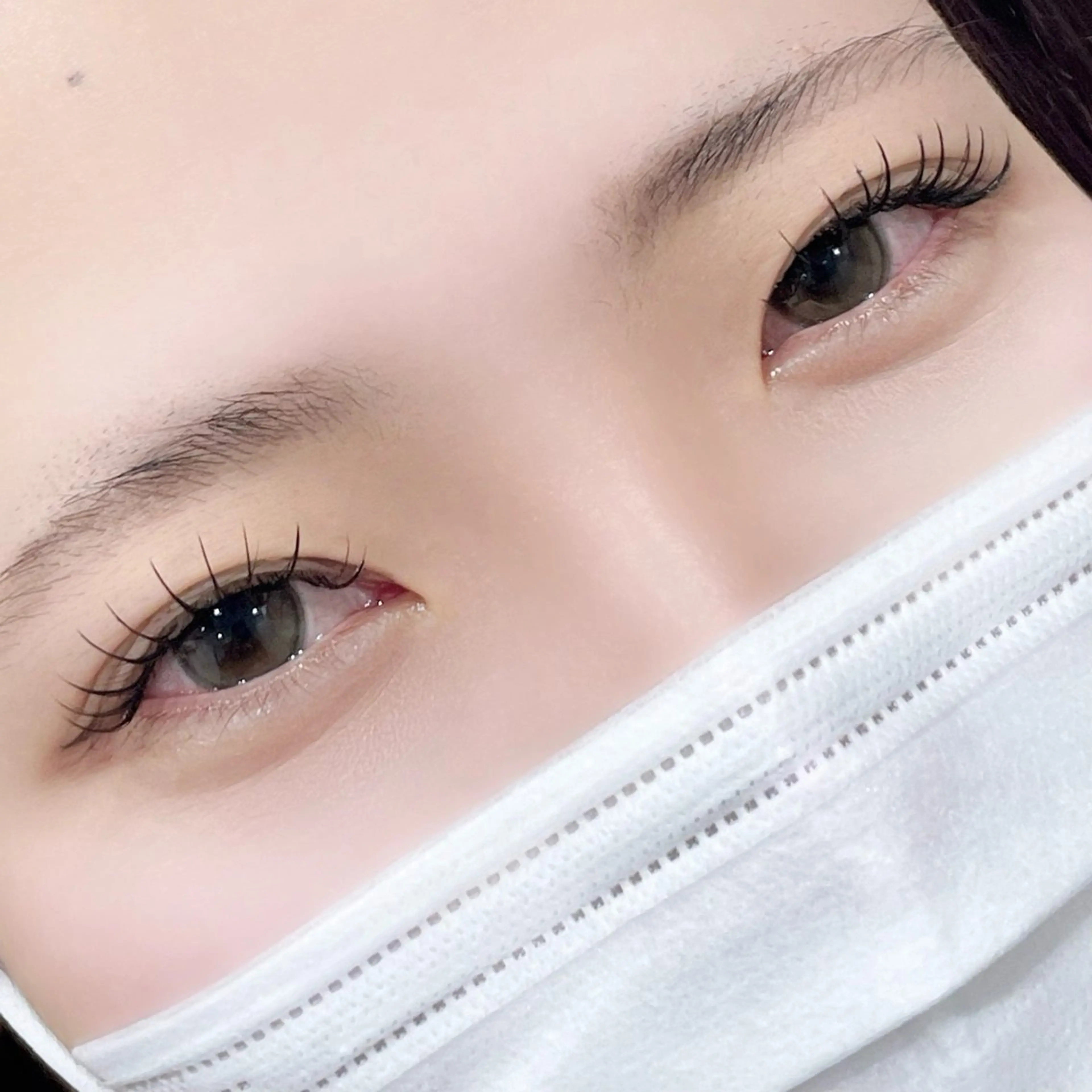 フラットラッシュ160本(アイシャンプー付) ★brown+500円★w flat+1000円の写真