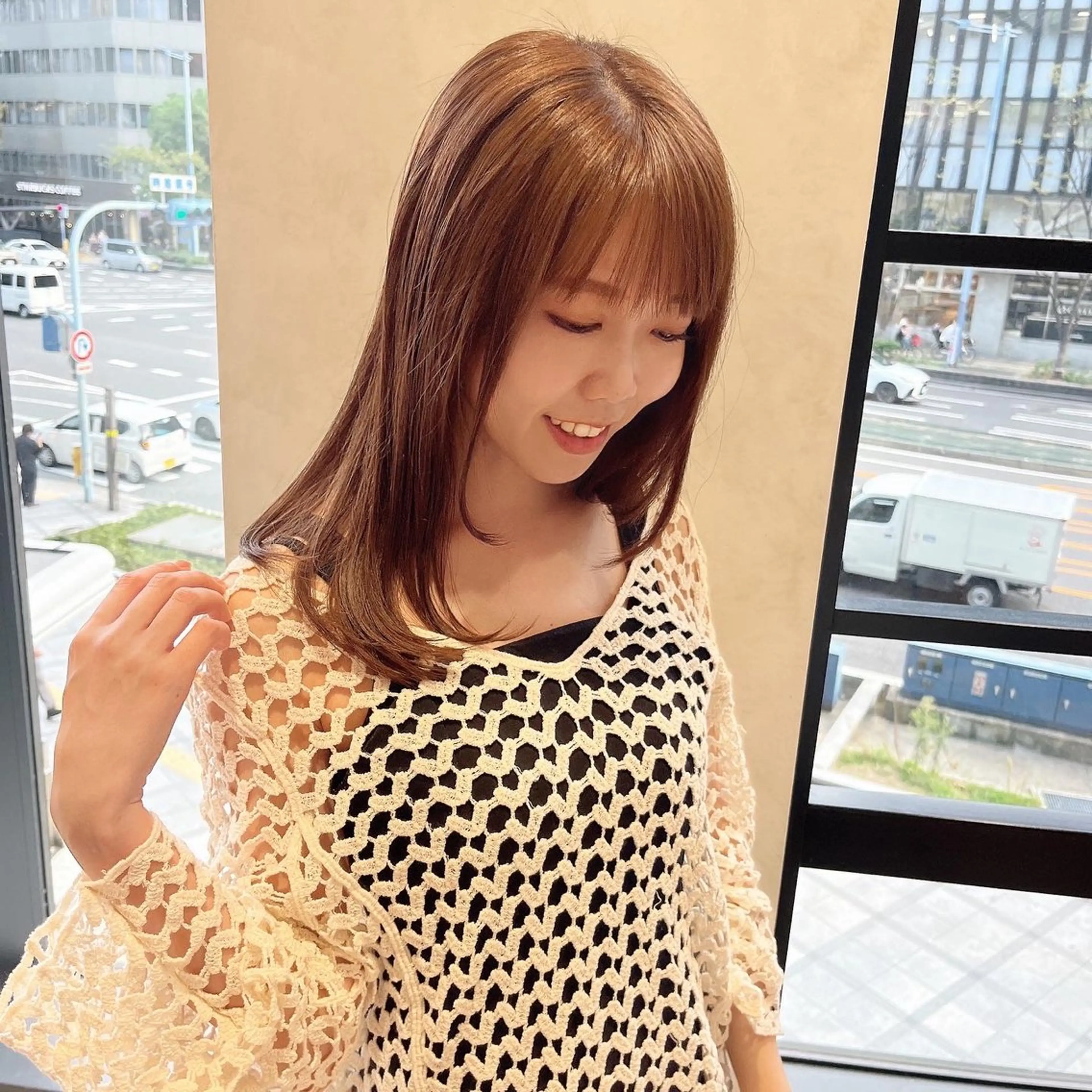 ミディアム 髪質改善 トリートメント ELLE salon /ayakaのヘアスタイル