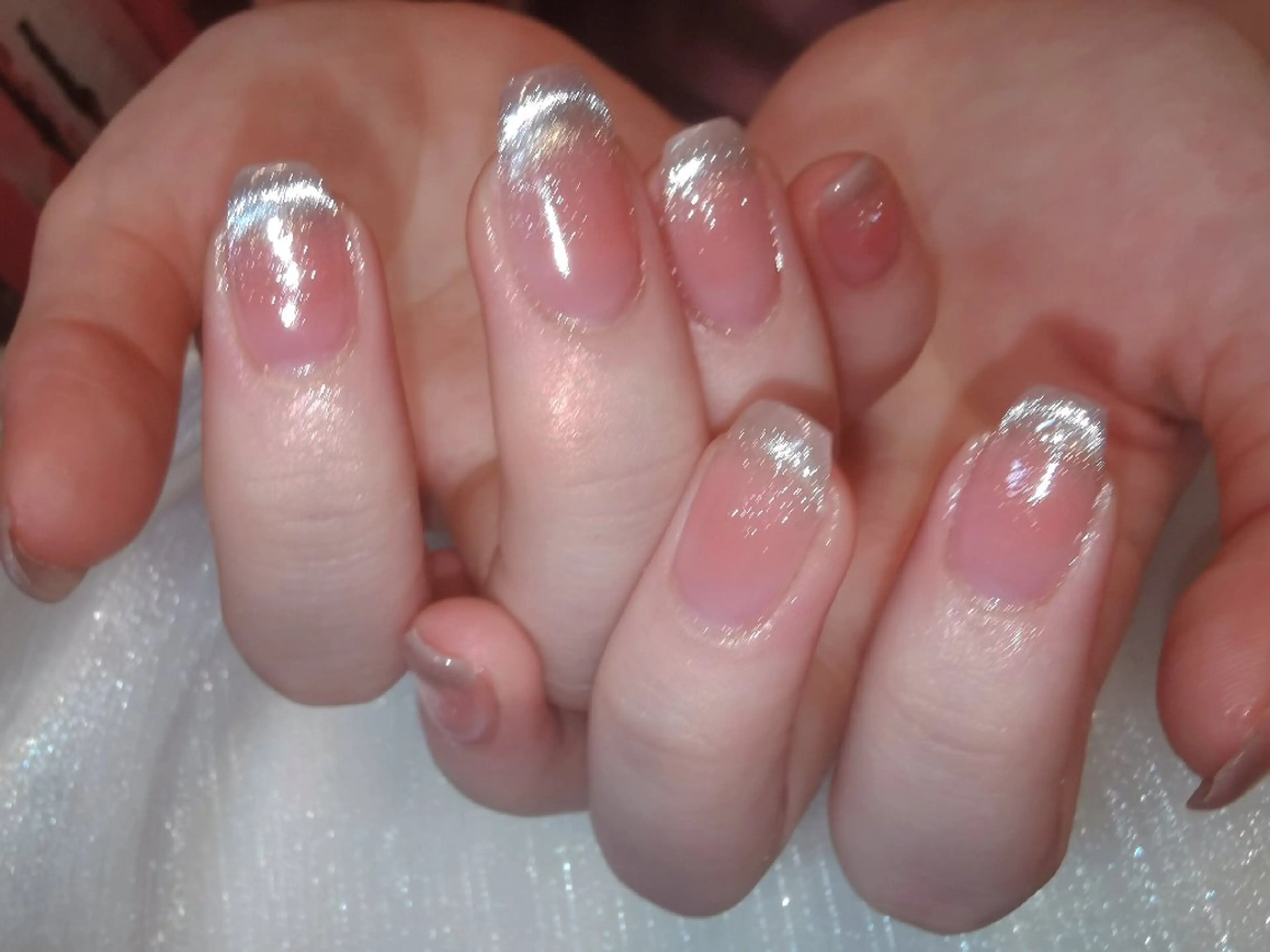 ネイル ハンドネイル ハンドケア ネイリストゆか💅 長さだし、深爪矯正のネイルデザイン