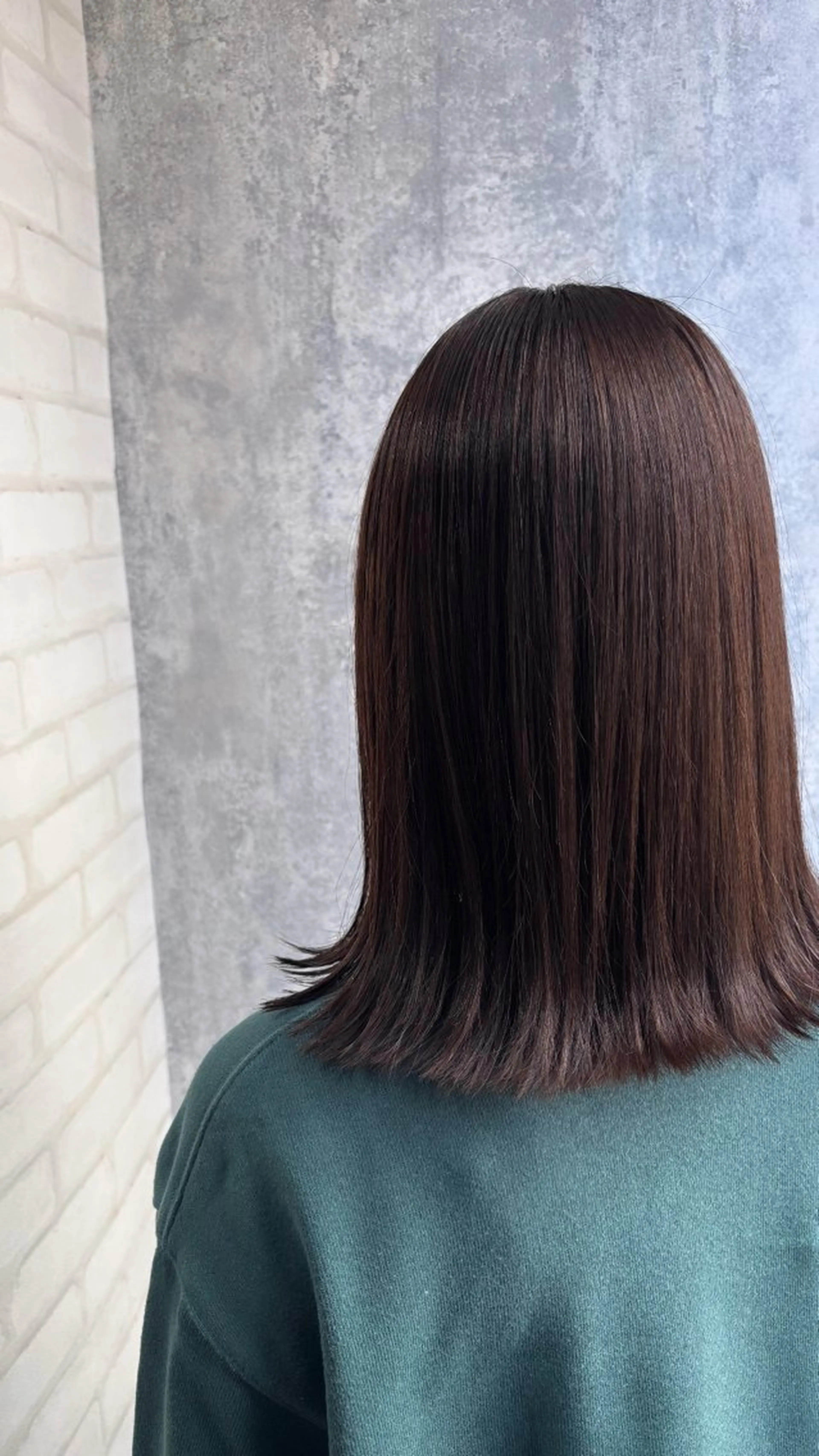 セミロング カラー グレージュ ボブ カット トリートメント 詩乃 暖色系🎀レイヤーのヘアスタイル