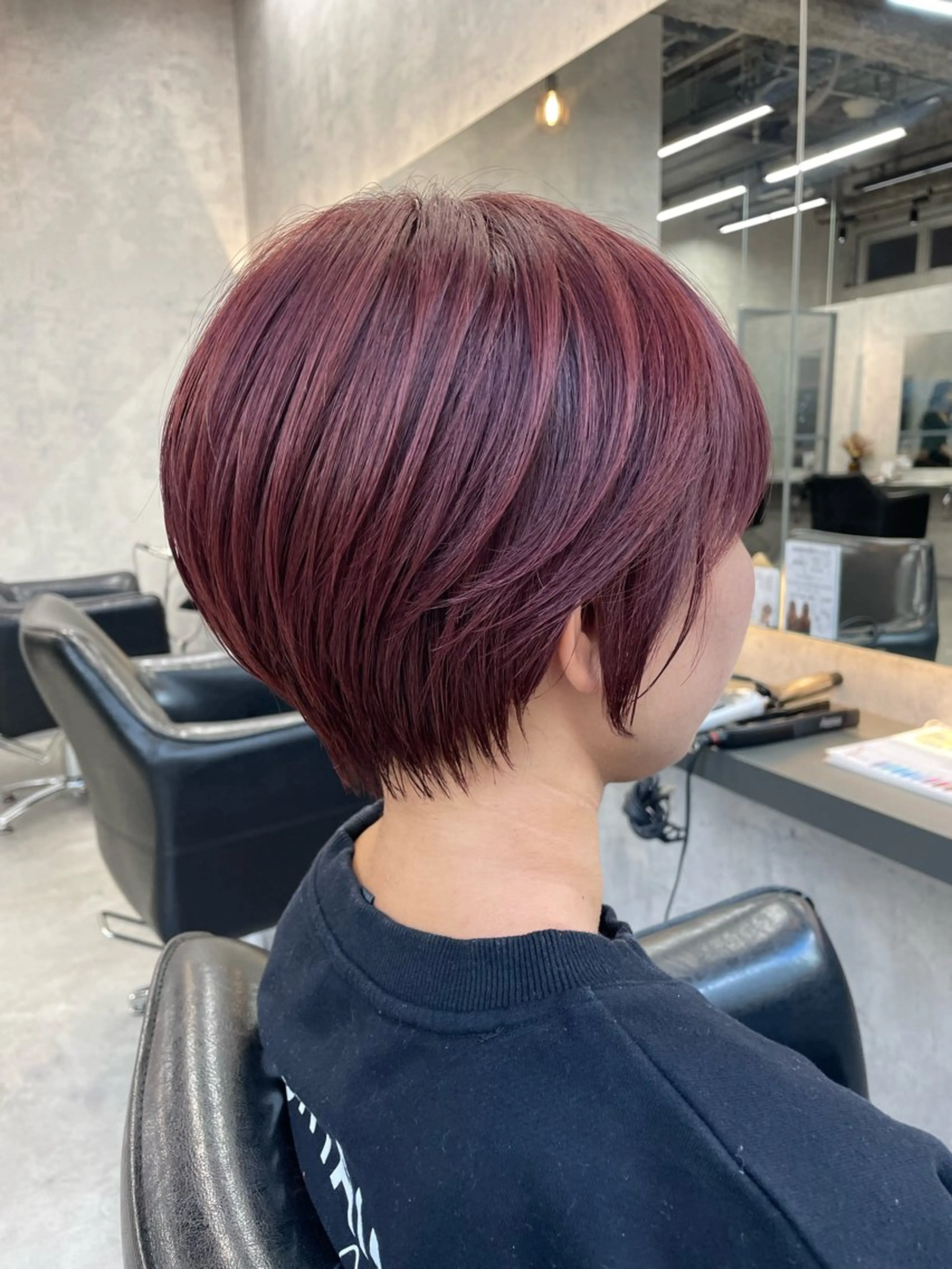 ショート カラー レイヤー×顔周 り×髪質改善/MIUのヘアスタイル