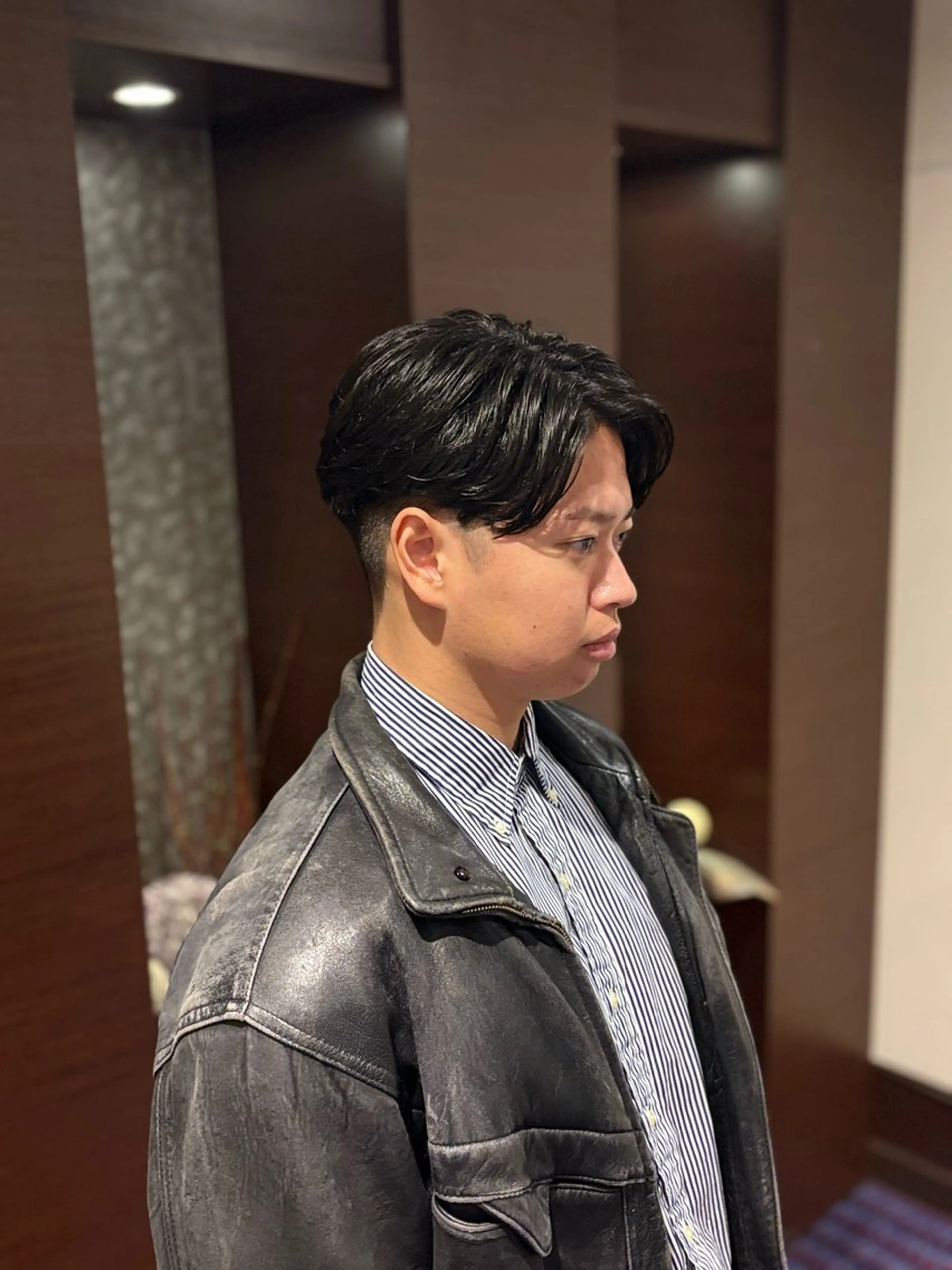 セミロング メンズ 藤原 航のヘアスタイル