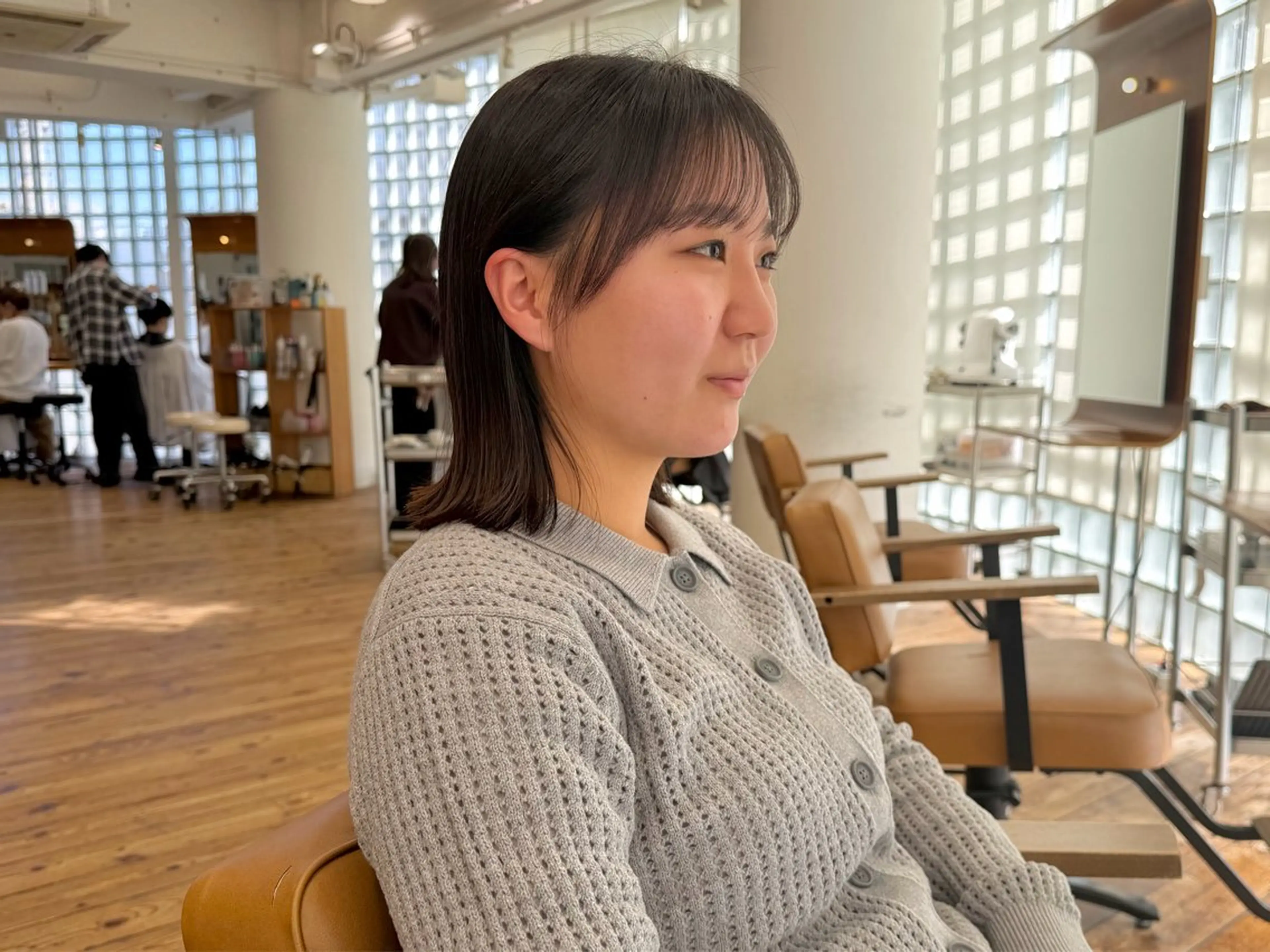 ミディアム 顔周りカット 外ハネヘア カット カズヤ/垢抜けヘア/ 顔周り/ボブのヘアスタイル