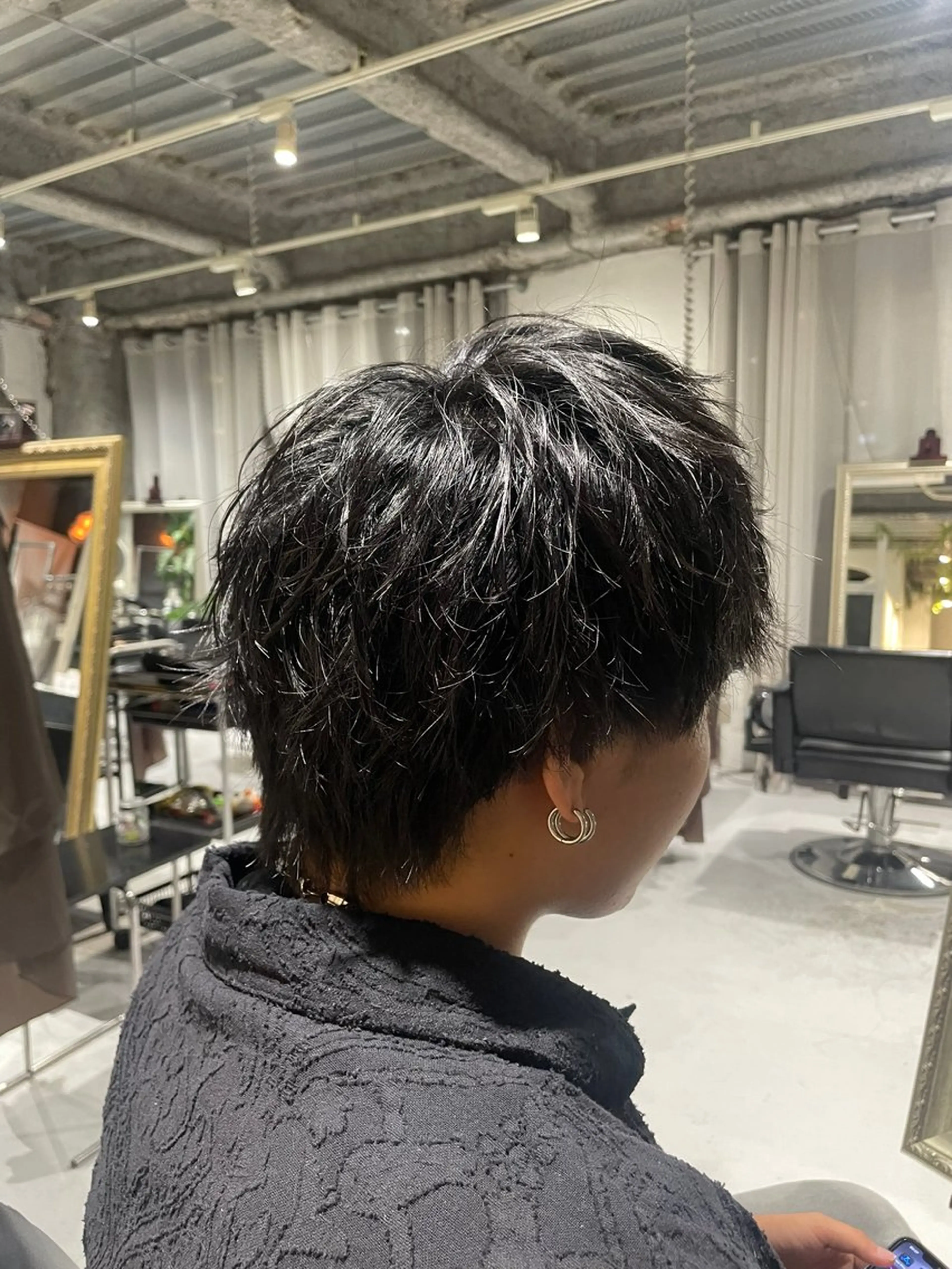 メンズ メンズウルフカット ウルフカット メンズ/ハイトーン 【yoshiki】のヘアスタイル