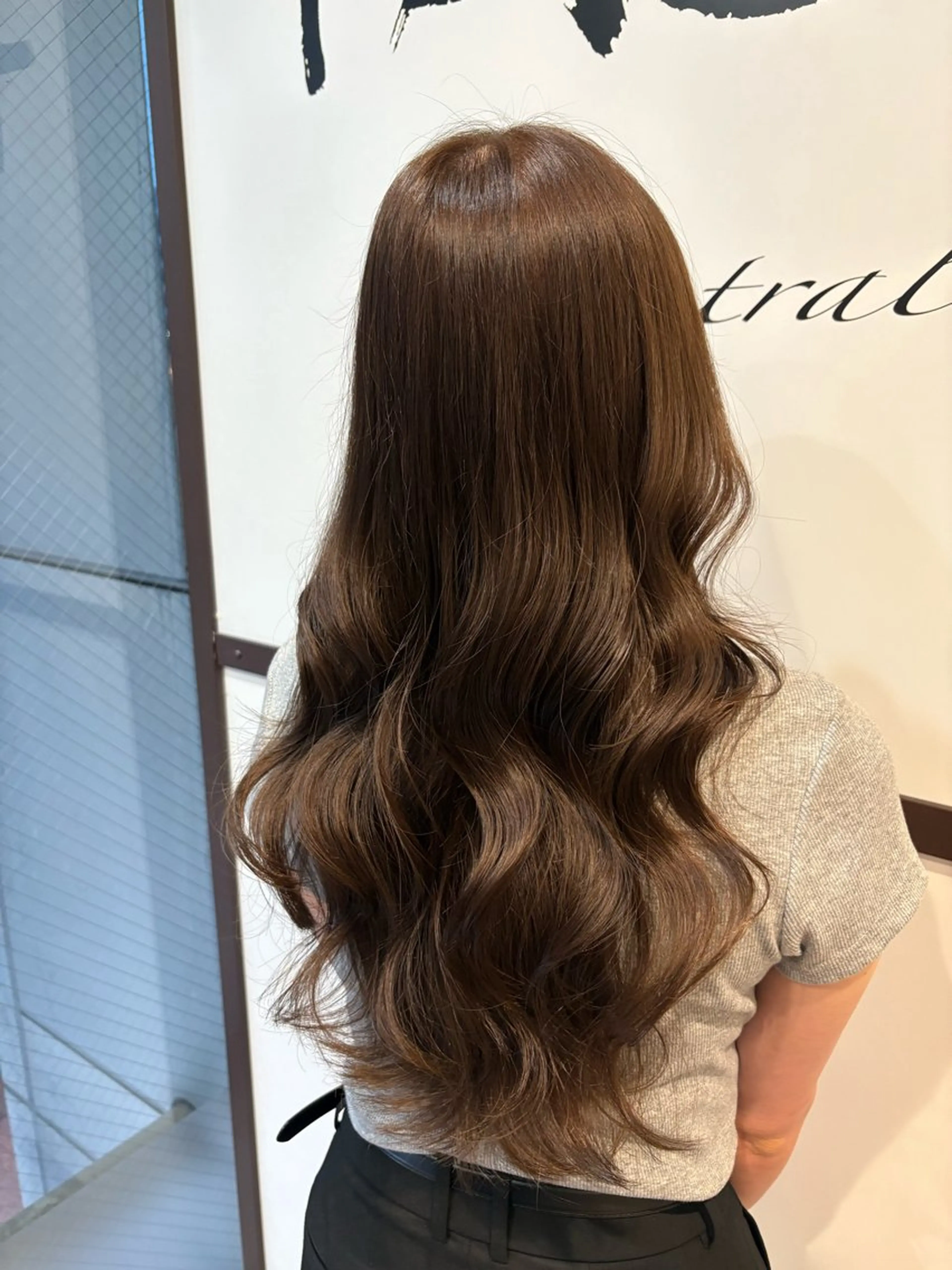 ロング カラー ブリーチ 透明感カラー ダブルカラー ブリーチなしカラー ヘアカラー トリートメント ブリーチなしWカラー レイヤー/Rickyのヘアスタイル