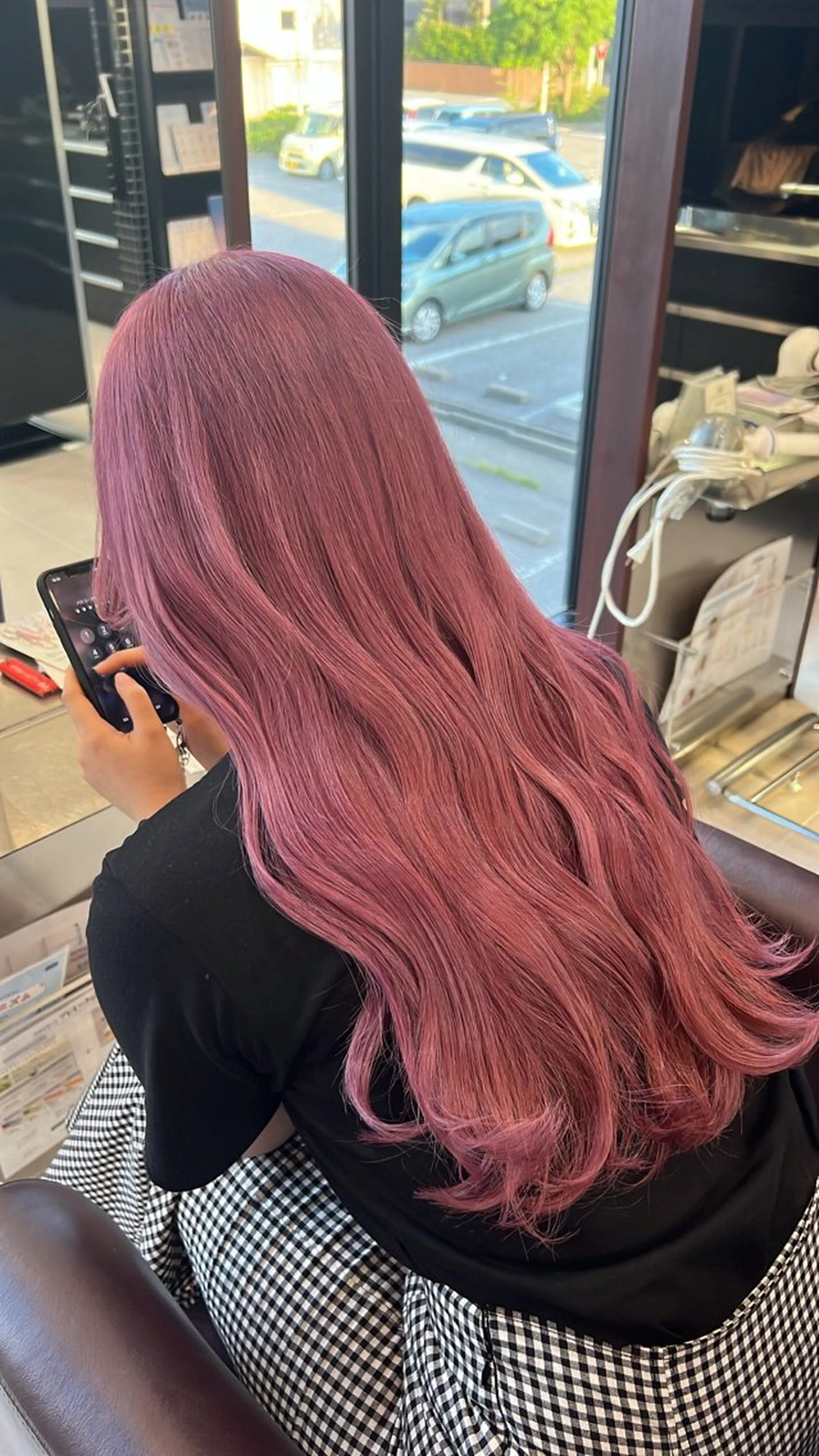 ロング カラー 南 妃那のヘアスタイル