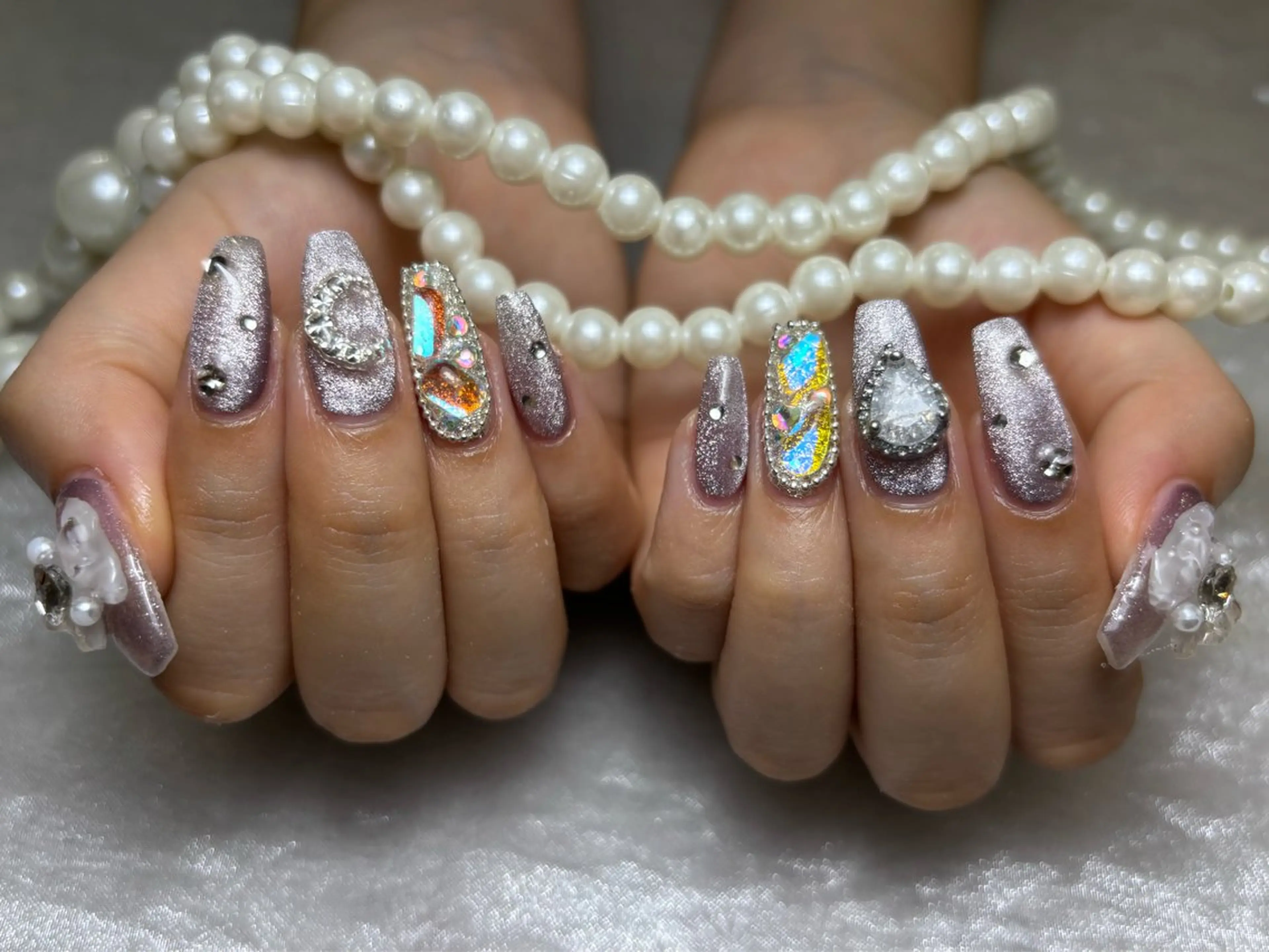 ネイル キラキラネイル charmant rionのネイルデザイン