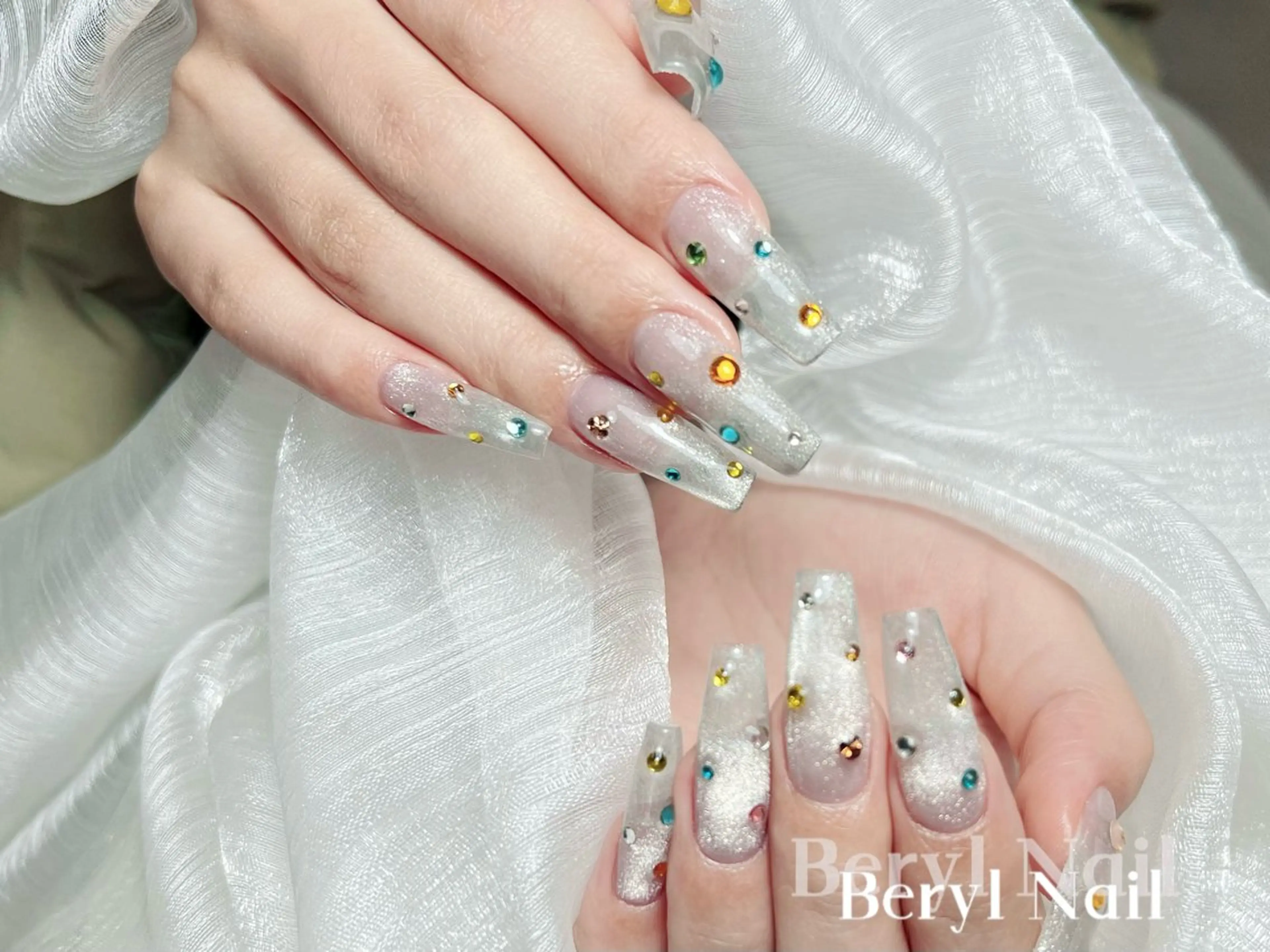 ロング ハンドネイル Beryl Nail所属・Beryl Nail 新大久保のネイルデザイン