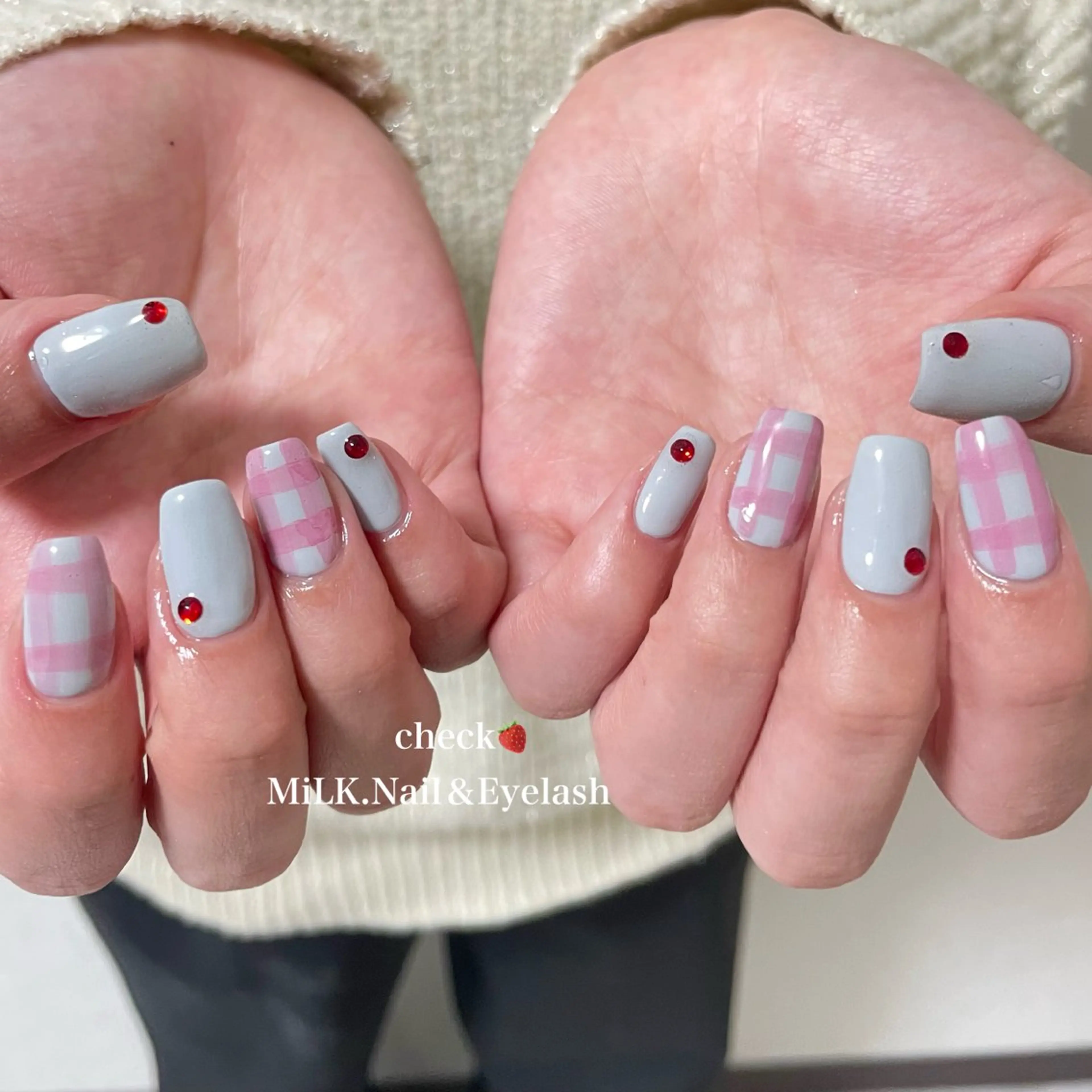 ネイル シンプルネイル ハンドネイル MiLK. Nail&Eyelash所属・MiLK. wakaのマツエク・マツパデザイン