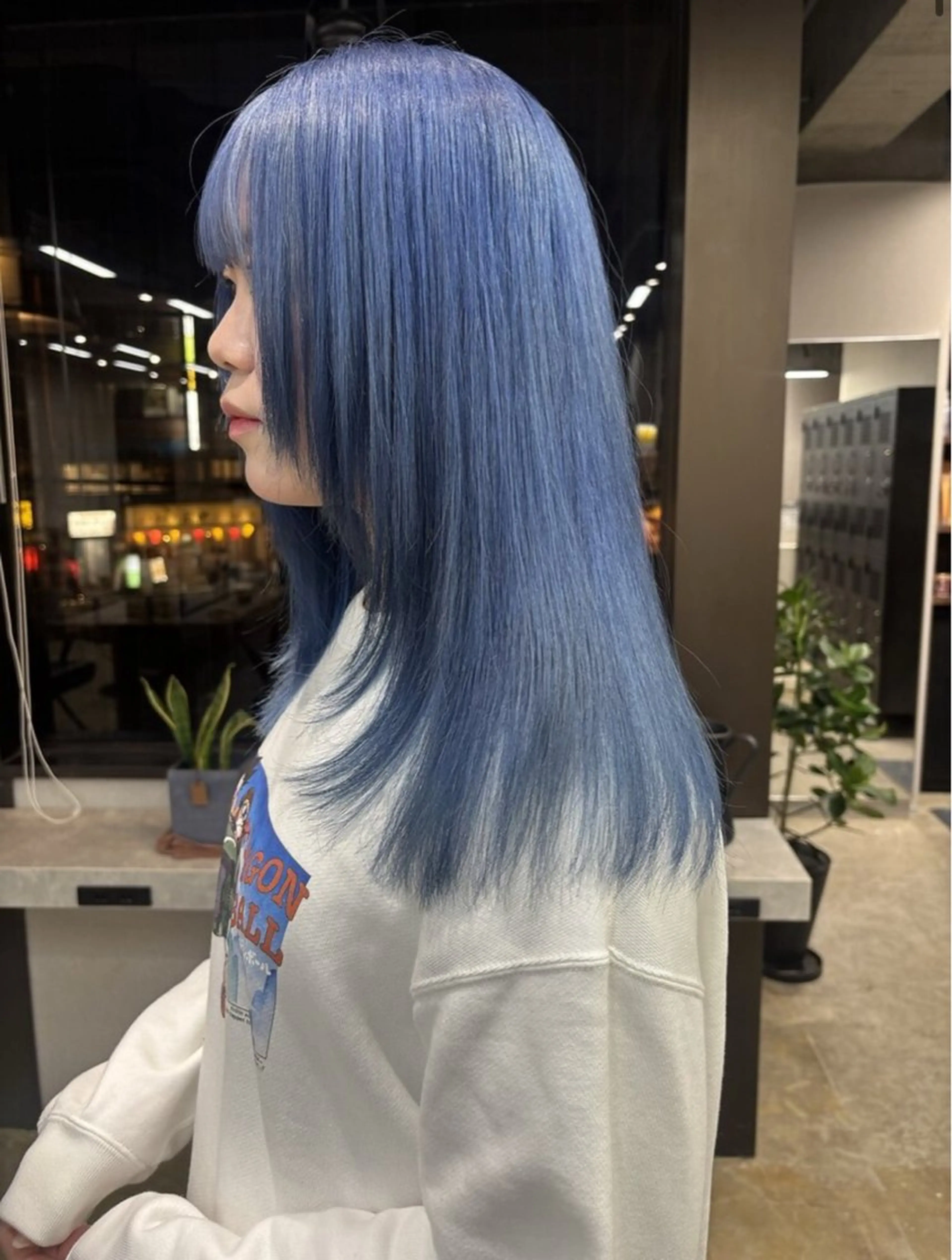 ロング カラー ブルーカラー ヘアカラー ブレンバイドット所属・ニュアンスカラー/ 🫧レミ(坊主)のヘアスタイル