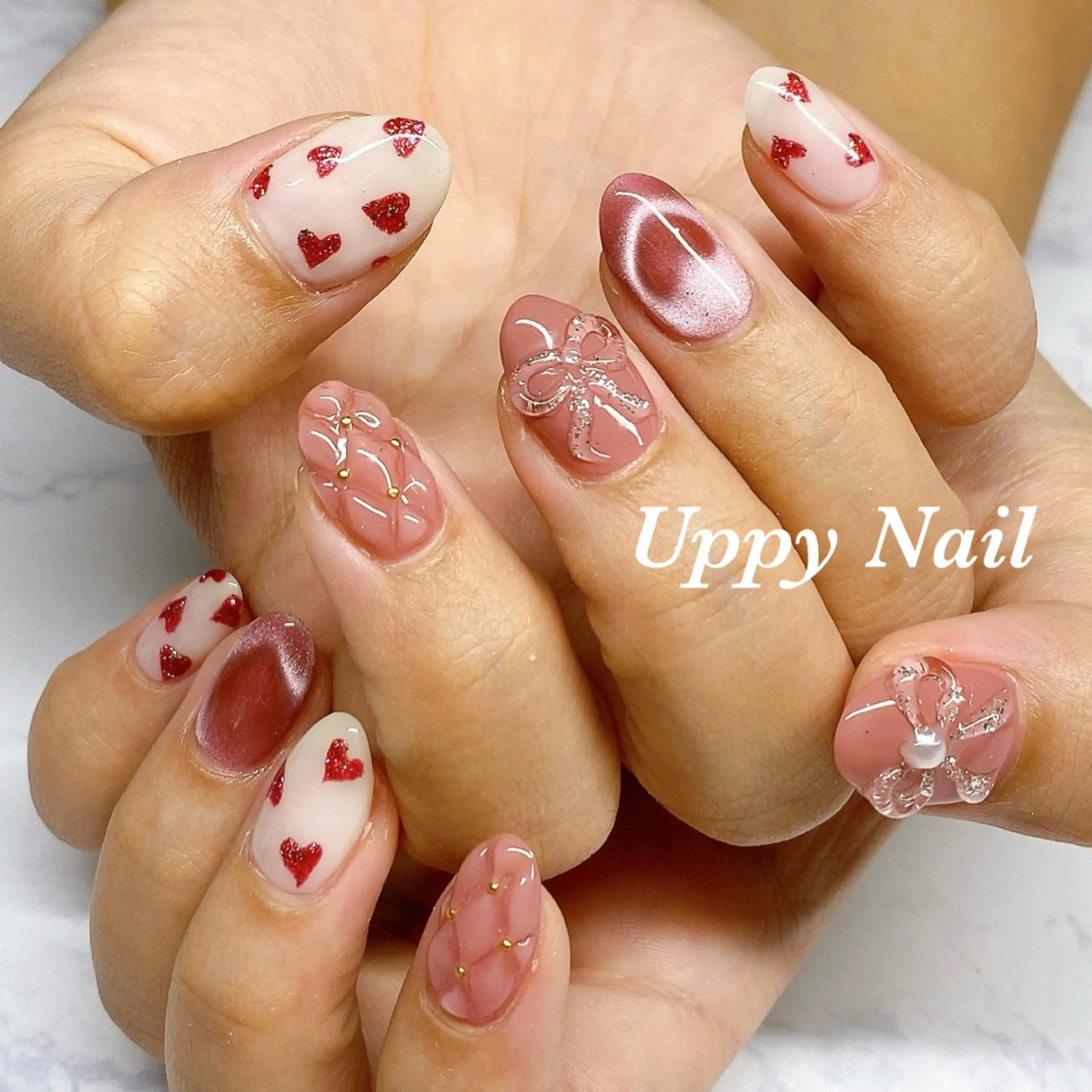 ネイル アートネイル 持ち込み ハンドネイル Uppy Nail ukyoのネイルデザイン