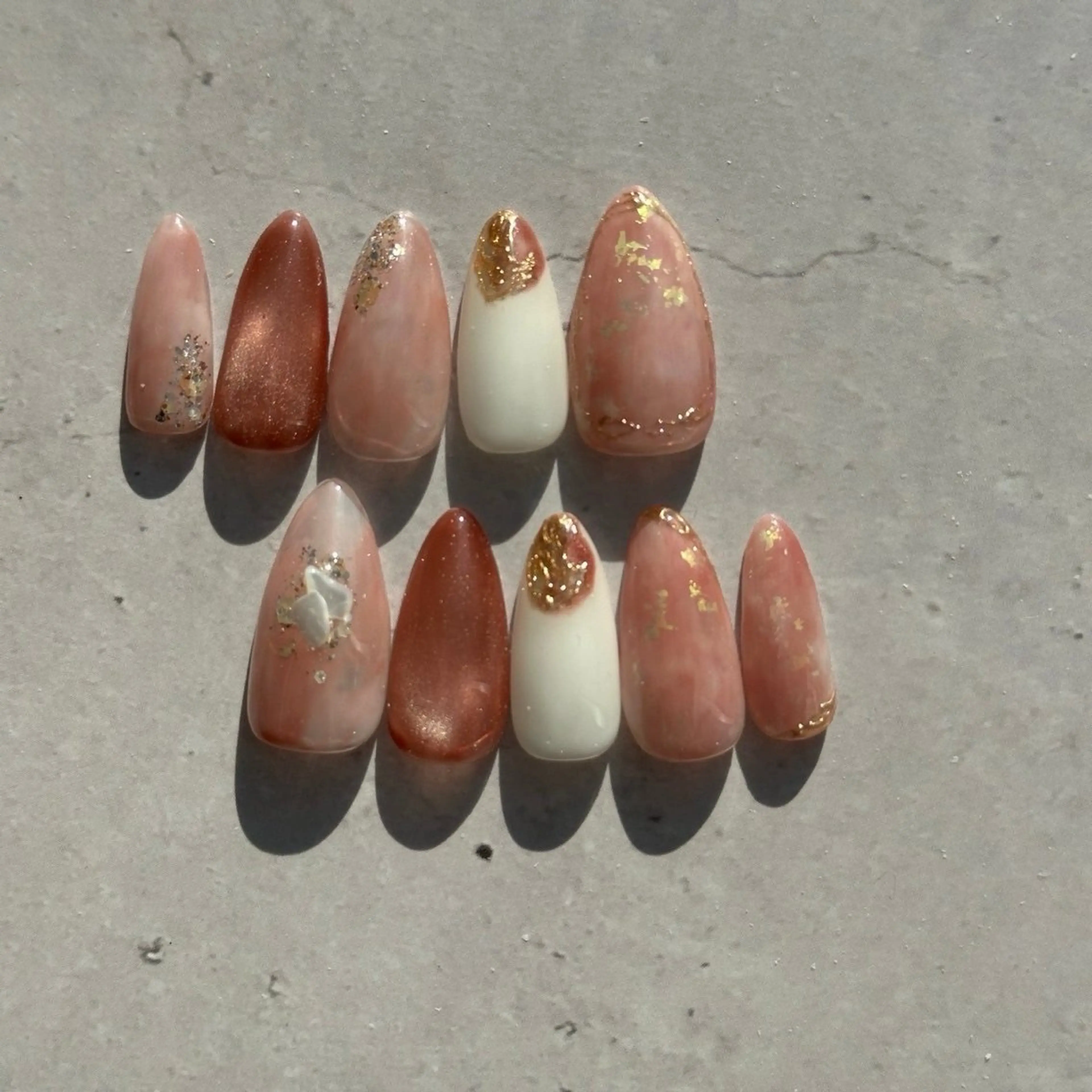 ネイル ⭐︎休業中の練習⭐︎ JNA認定講師髙橋のネイルデザイン