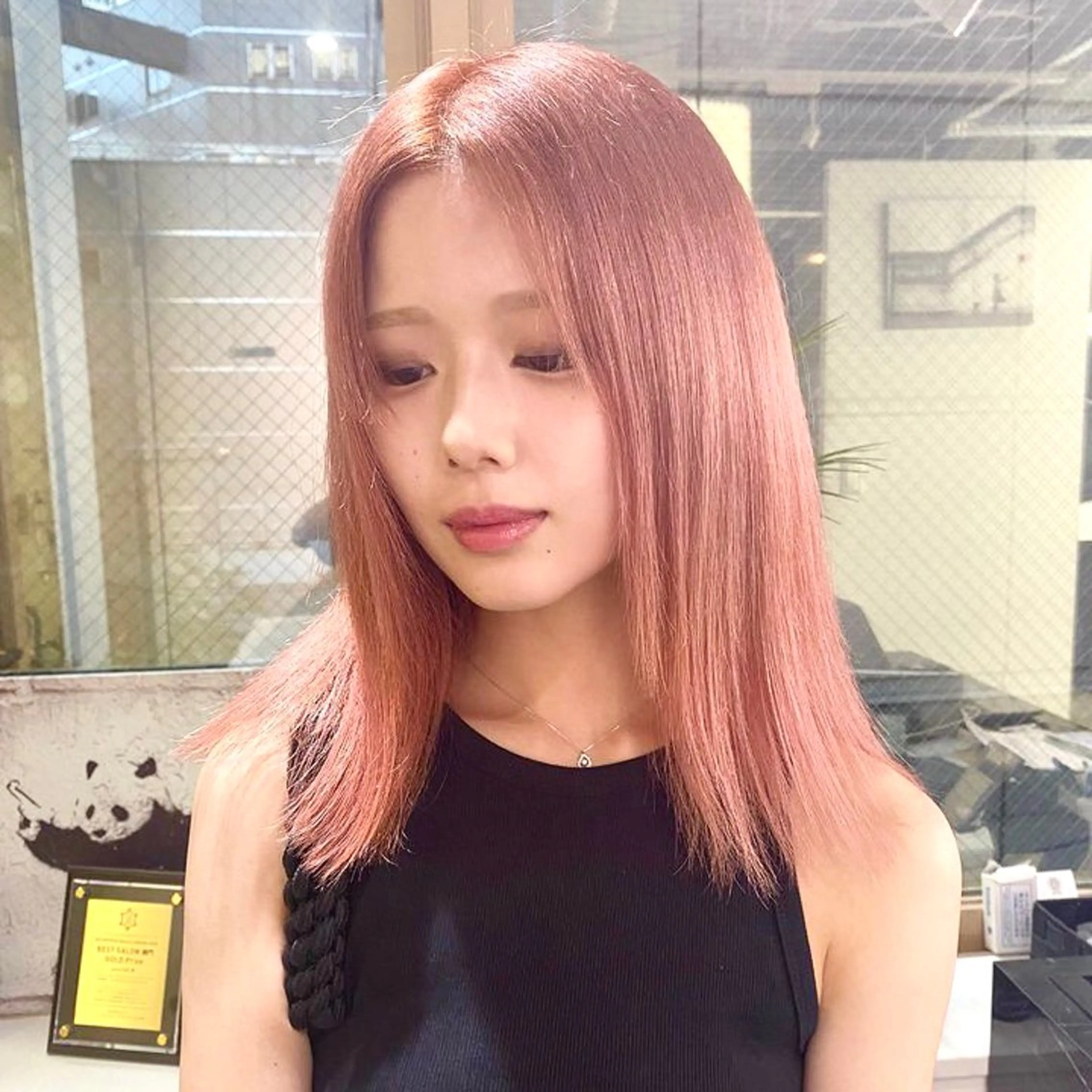 カラー 渋谷🎨ハイトーン ×エクステ🎨レンのヘアスタイル