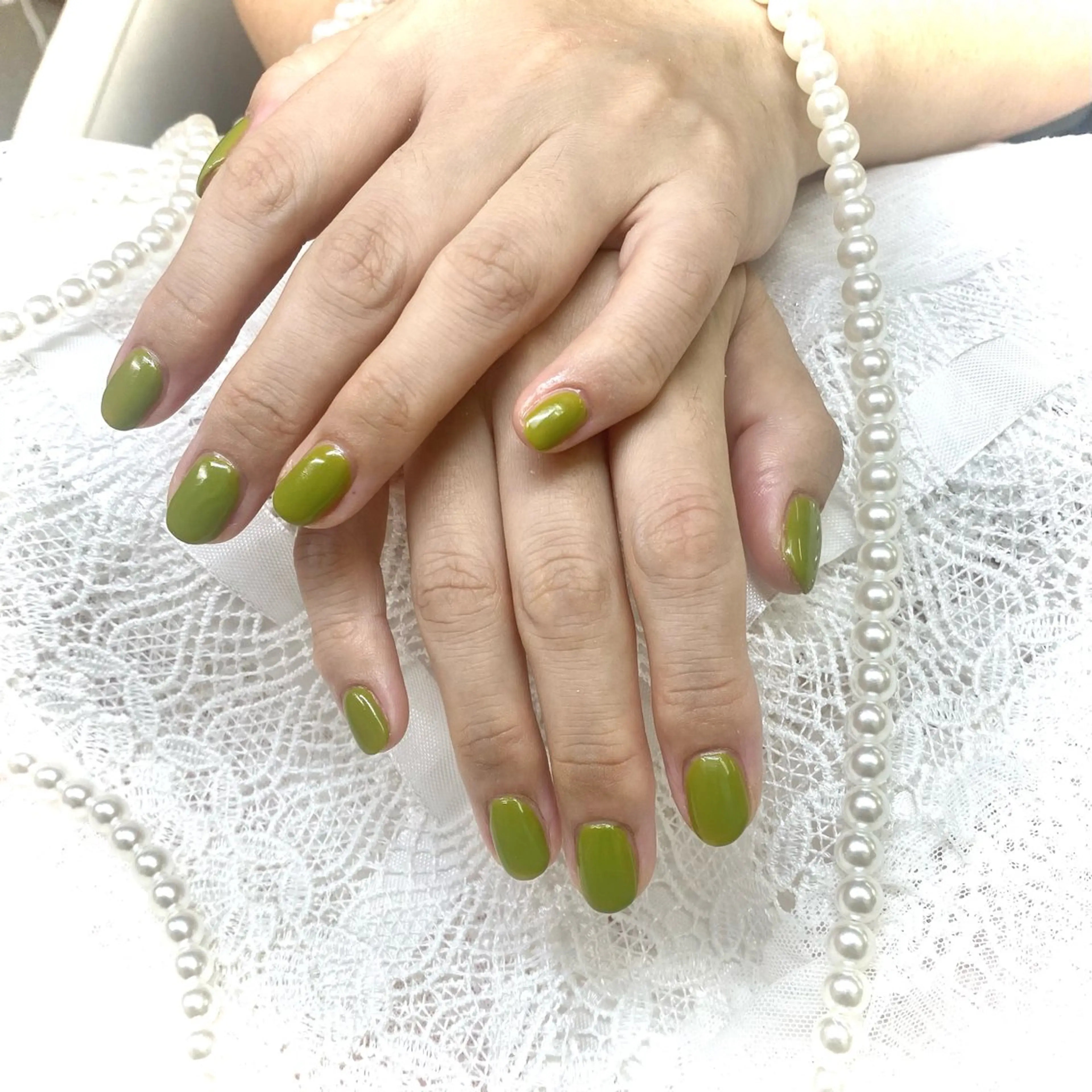 ネイル ワンカラーネイル 遠藤 萌麻のネイルデザイン