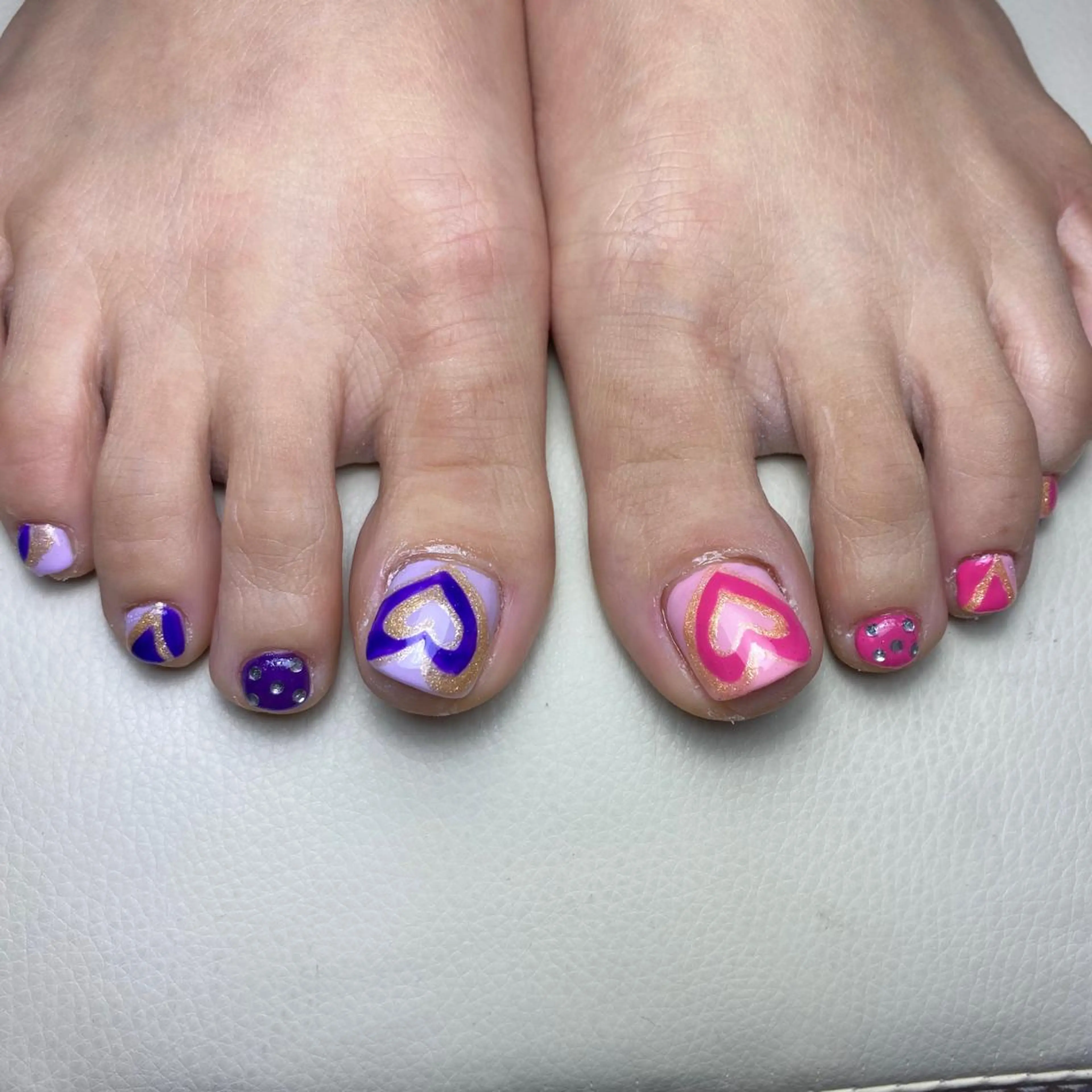 ネイル フットネイル ハート フットネイル COCO+所属・COCO +のエステ・リラクイメージ