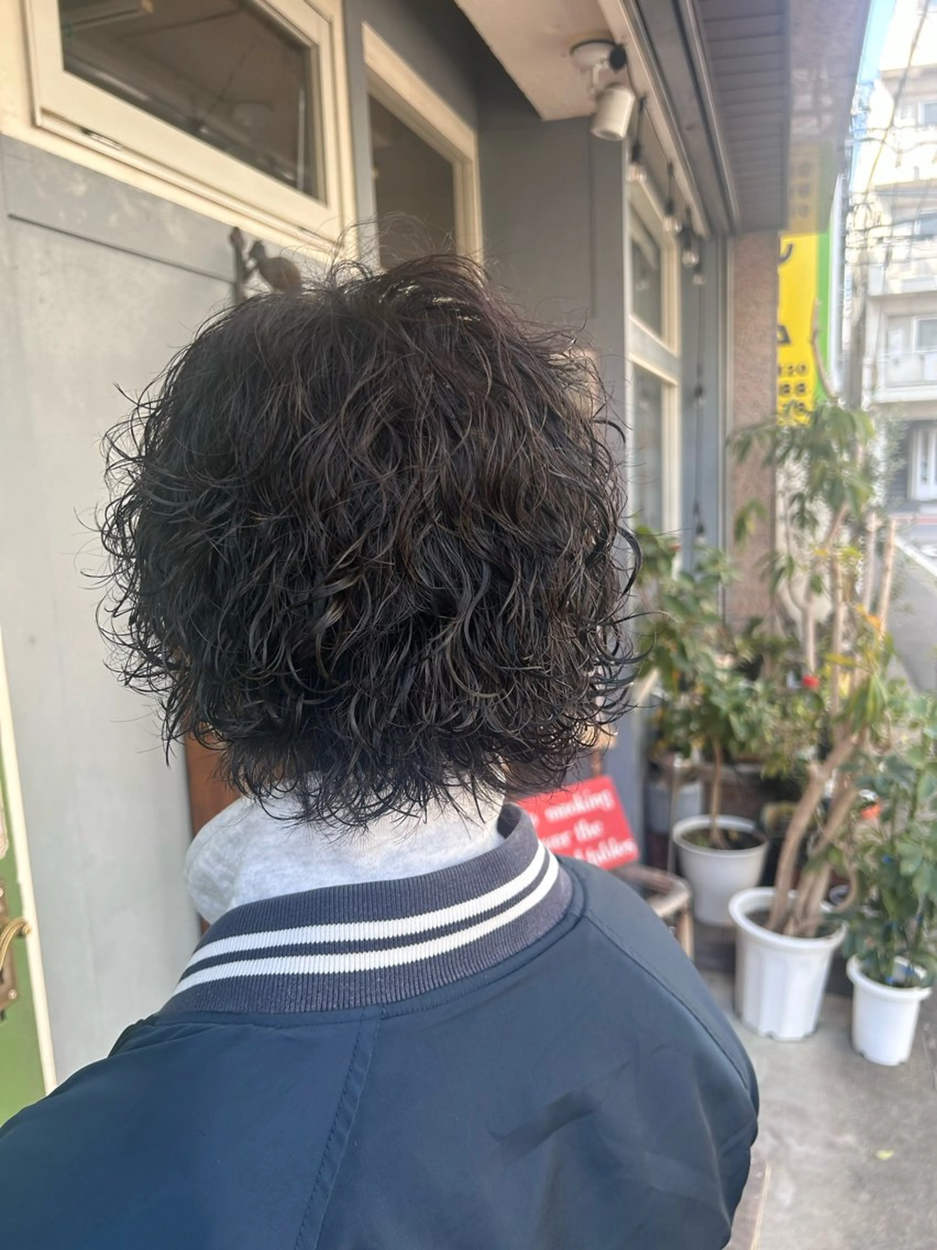 ショート パーマ メンズ カット パーマ 清水千優/パーマ/透 明感カラー/メンズのヘアスタイル