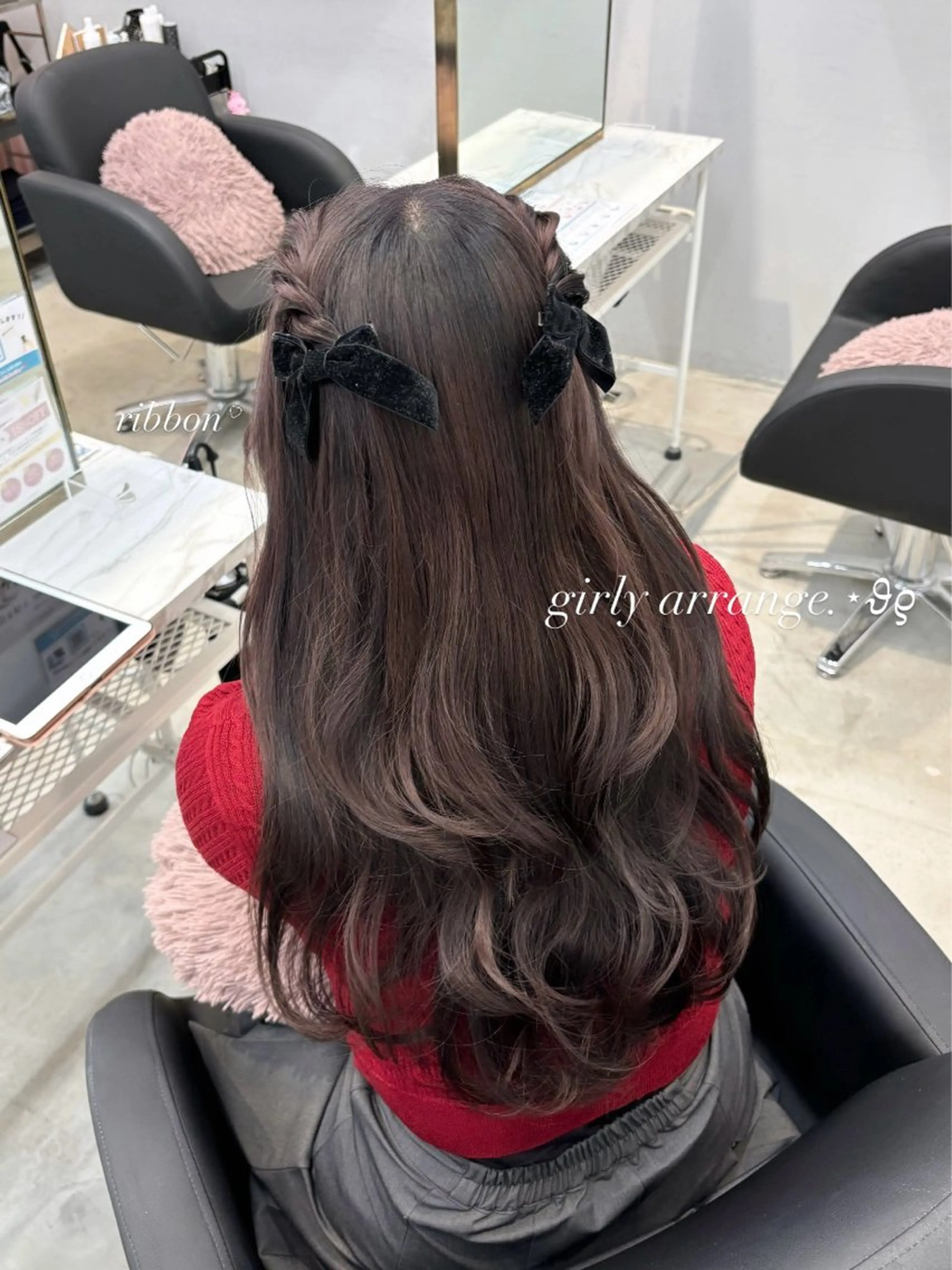 カラー 𝒎𝒐𝒆🩰 名駅/ヘアメ/暖色♡のヘアスタイル