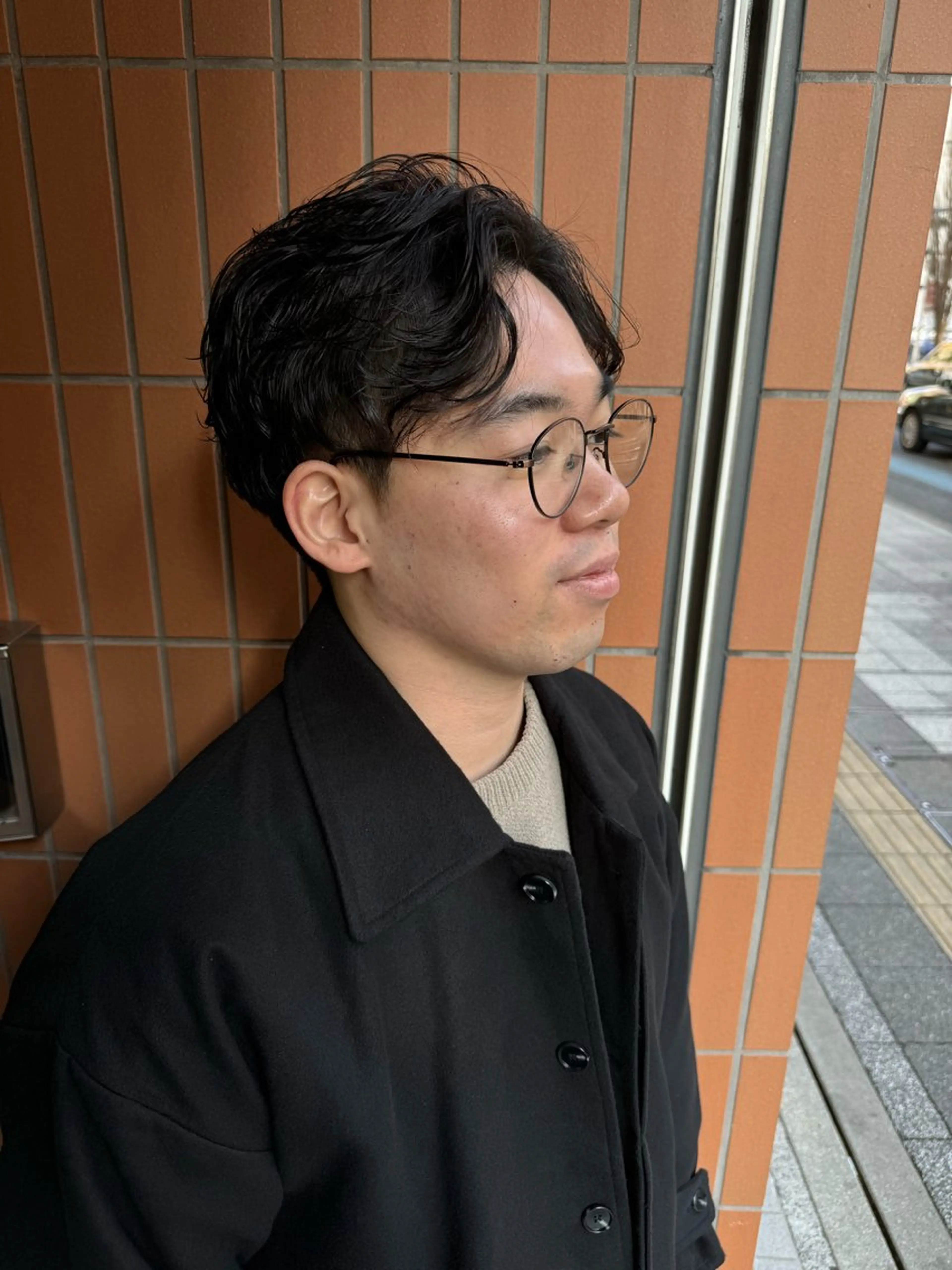 パーマ メンズ CHIC 蘭のヘアスタイル