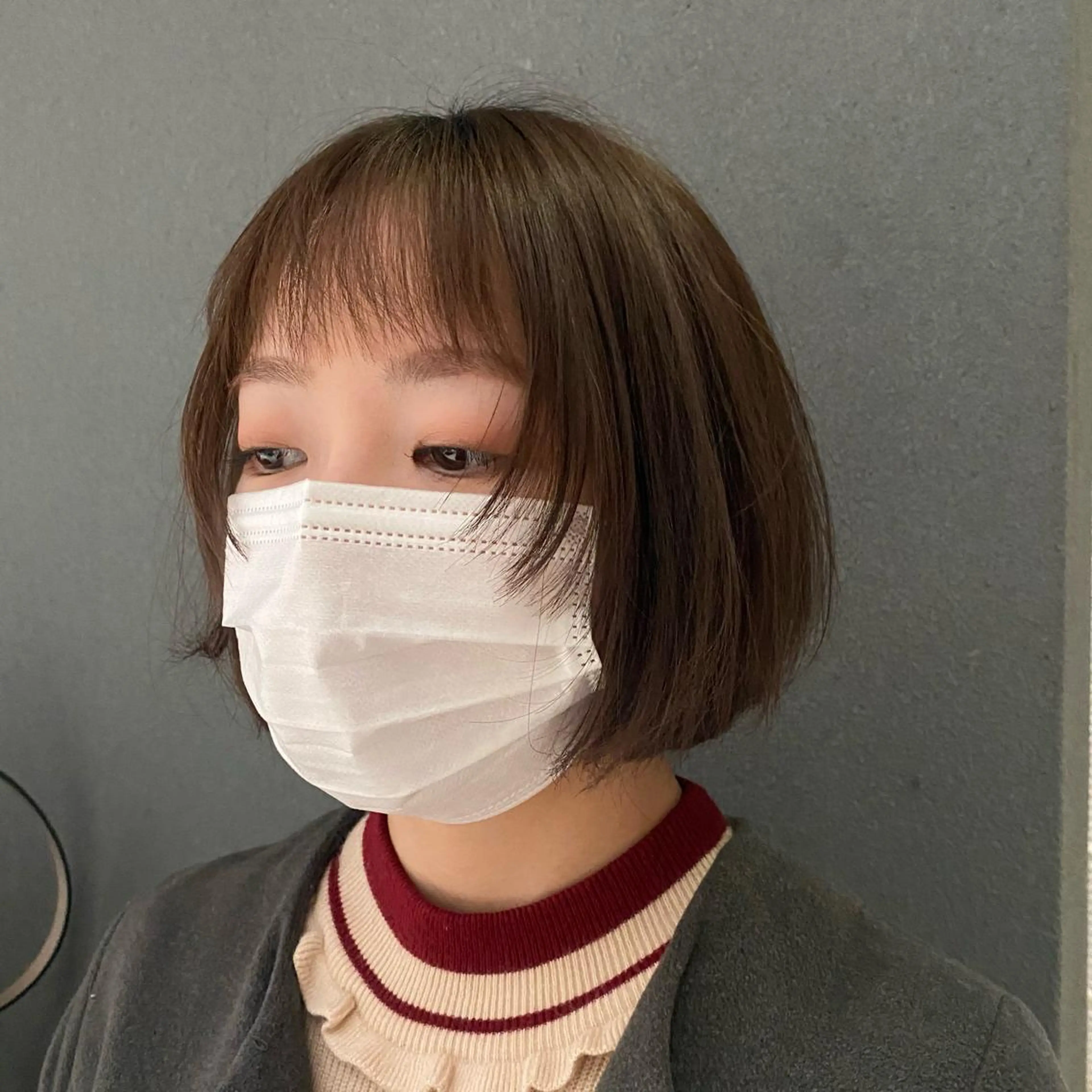 ショート ボブ Aust hair Stella新宿所属・Yuki☺︎パーマ レイヤーカットのヘアスタイル