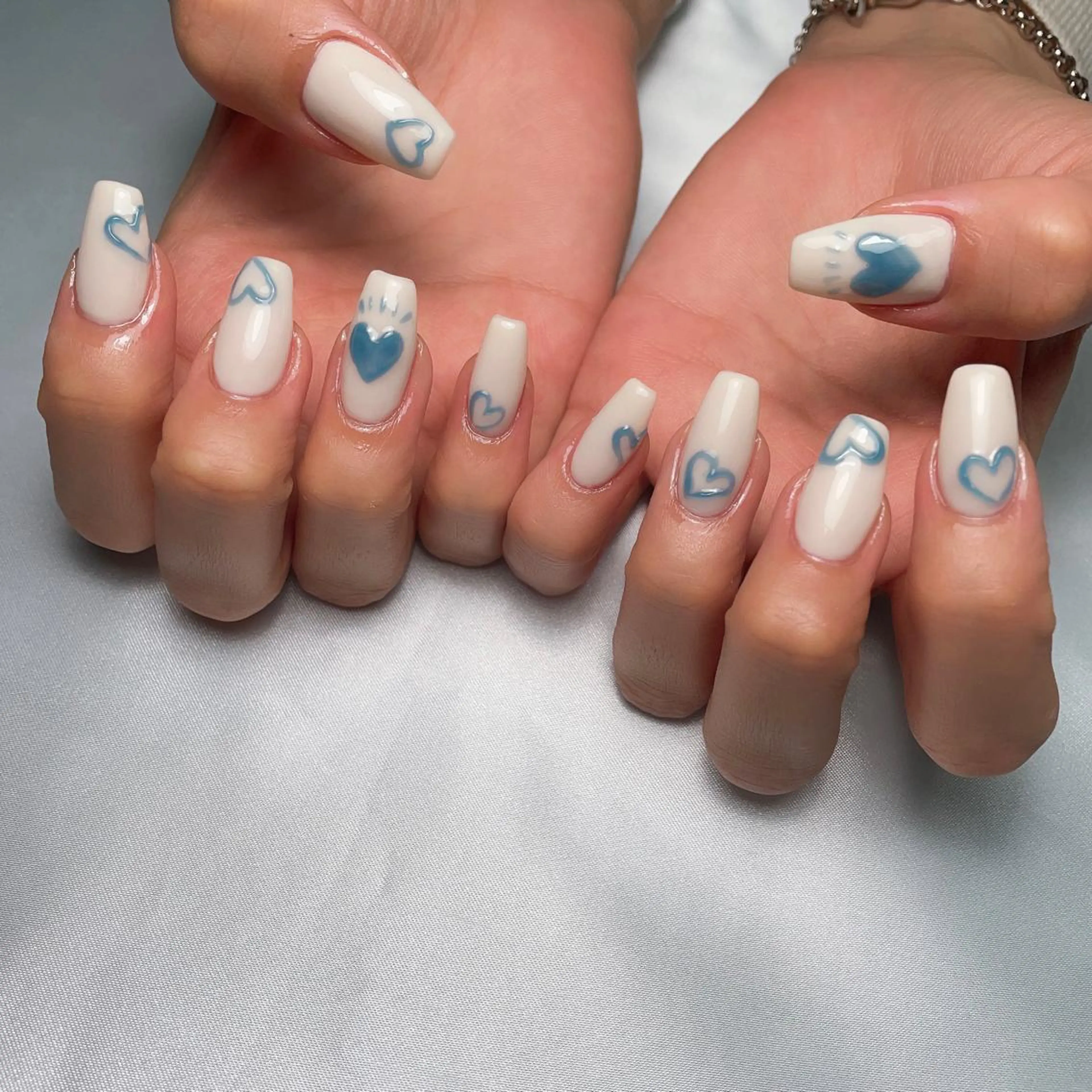 ネイル 長さ出し ハート ぷっくりネイル ALL Nail &whiteningのその他イメージ