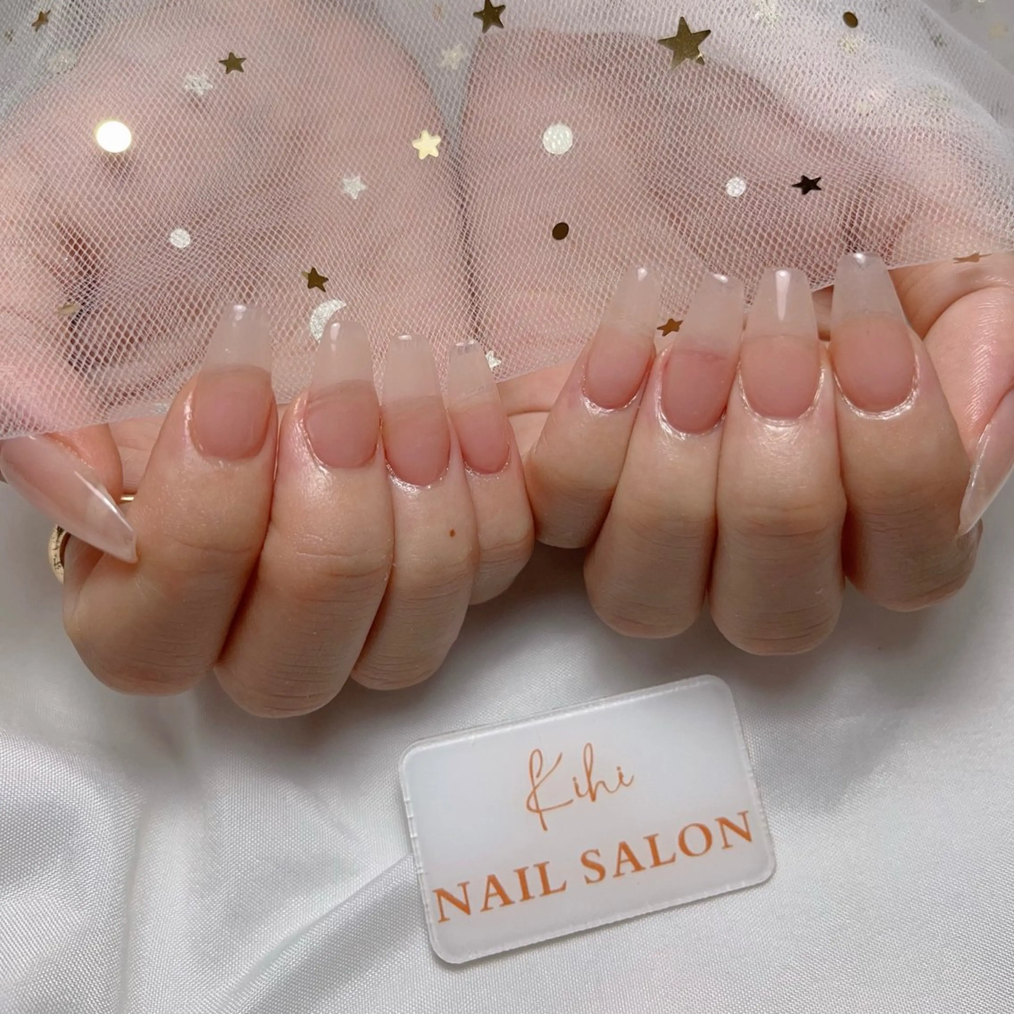 ネイル アートネイル フレンチネイル ジェルネイル グラデーション 韓国ネイル ハンドネイル 💕鈴木ユリ パラジェル/オフ無料のネイルデザイン