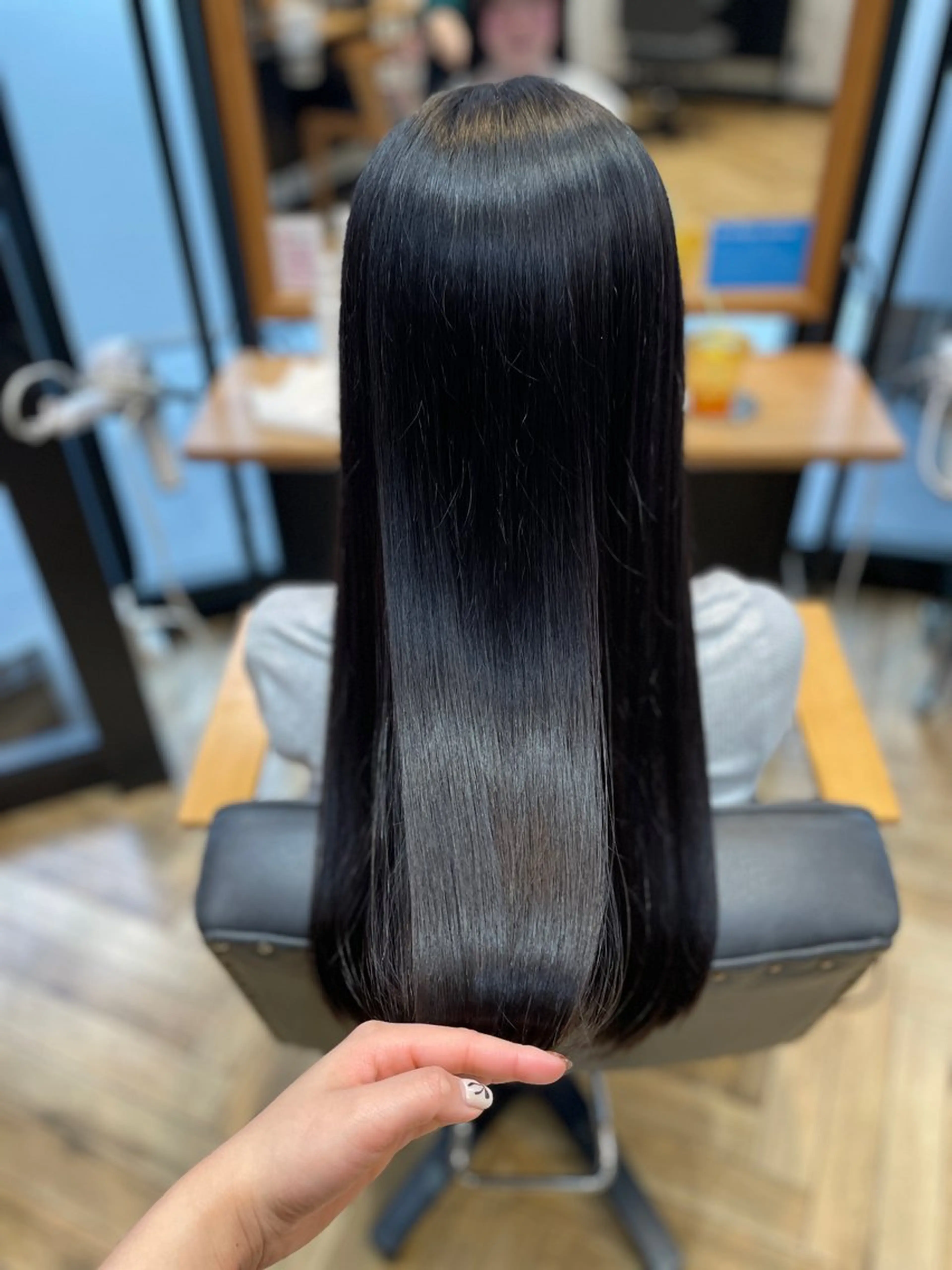 ロング 伸ばしかけ ロング カット 望恵🌸 韓国🇰🇷スタイルのヘアスタイル