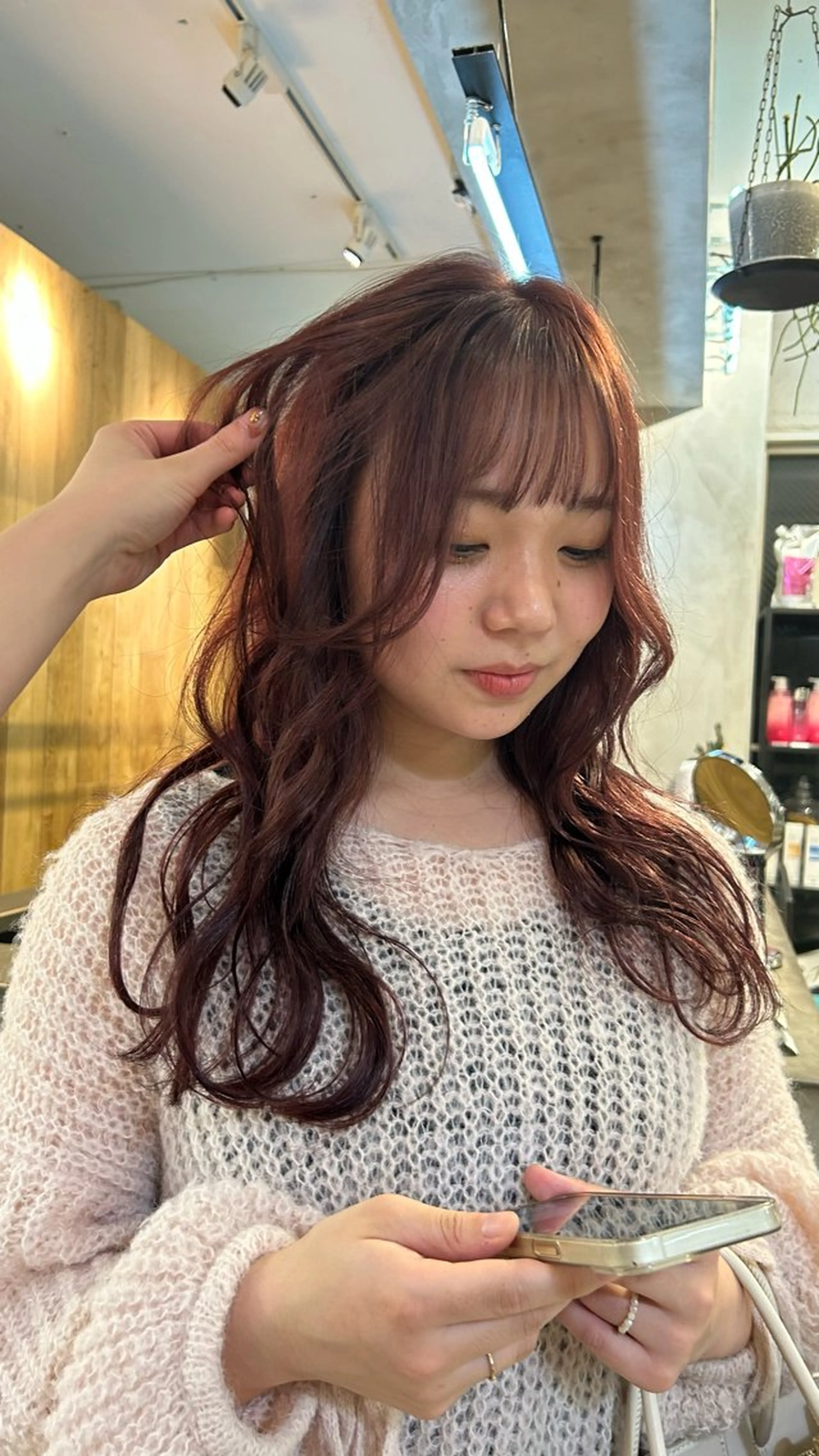 セミロング カラー カット ヘアカラー じゅわっと暖色カラー 🍊Moemiのヘアスタイル