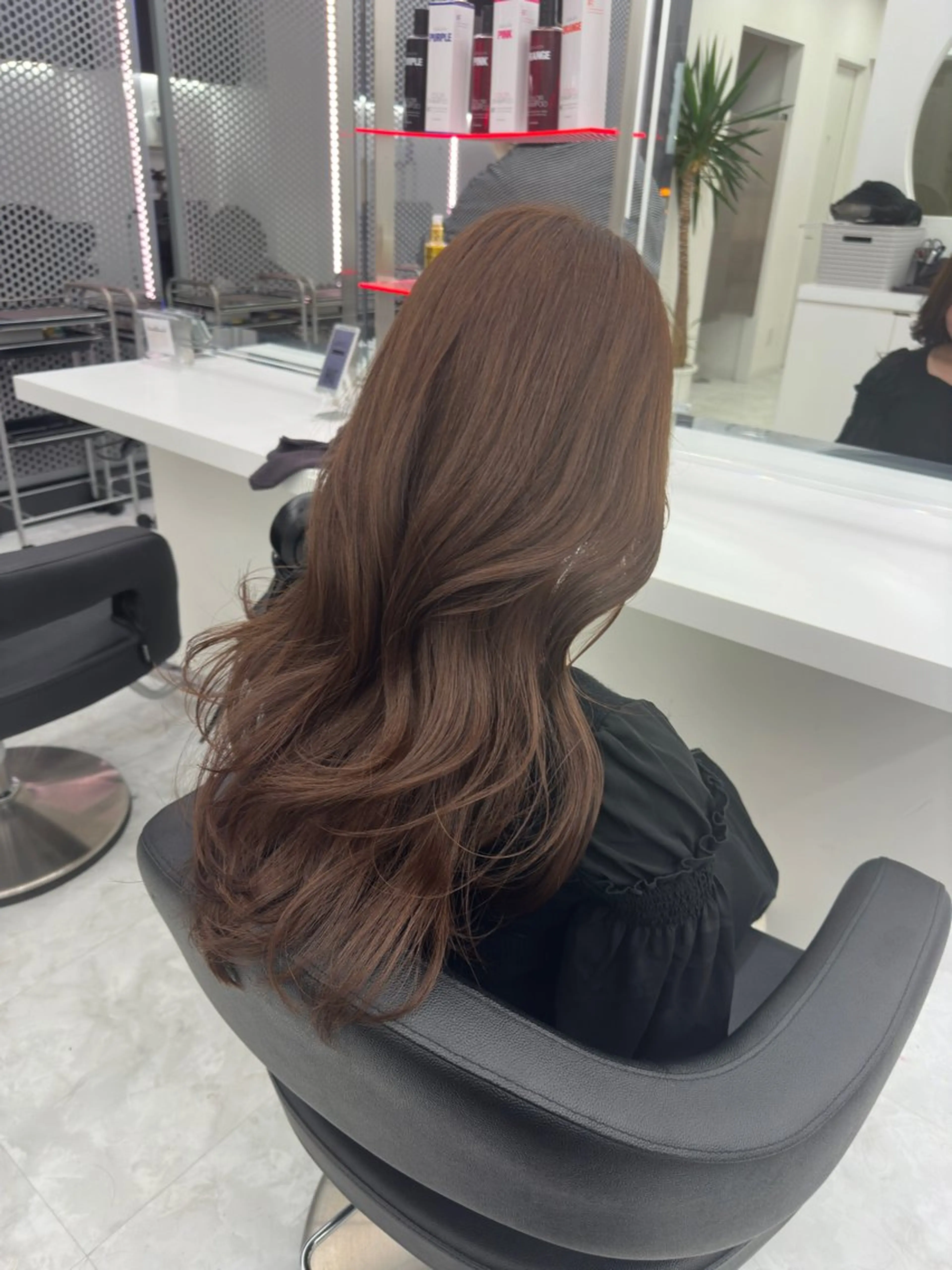 ロング カラー パーマ ヘアアレンジ メンズ キッズ ♥️韓国ヘア レイヤー♥️ゆりのヘアスタイル