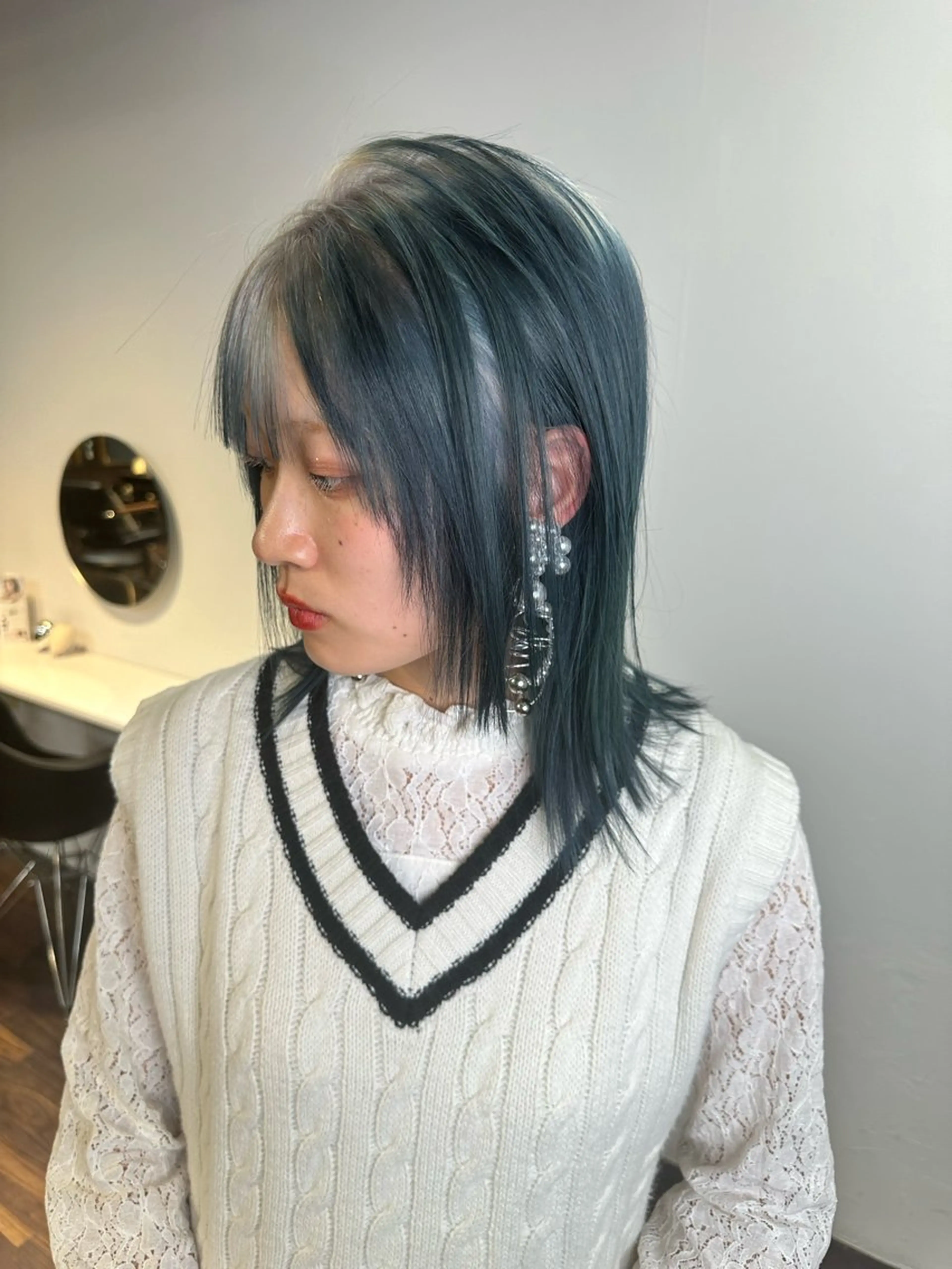 ミディアム カラー カット ヘアカラー トリートメント ワンホンヘア ケラチン/Kaitoのヘアスタイル