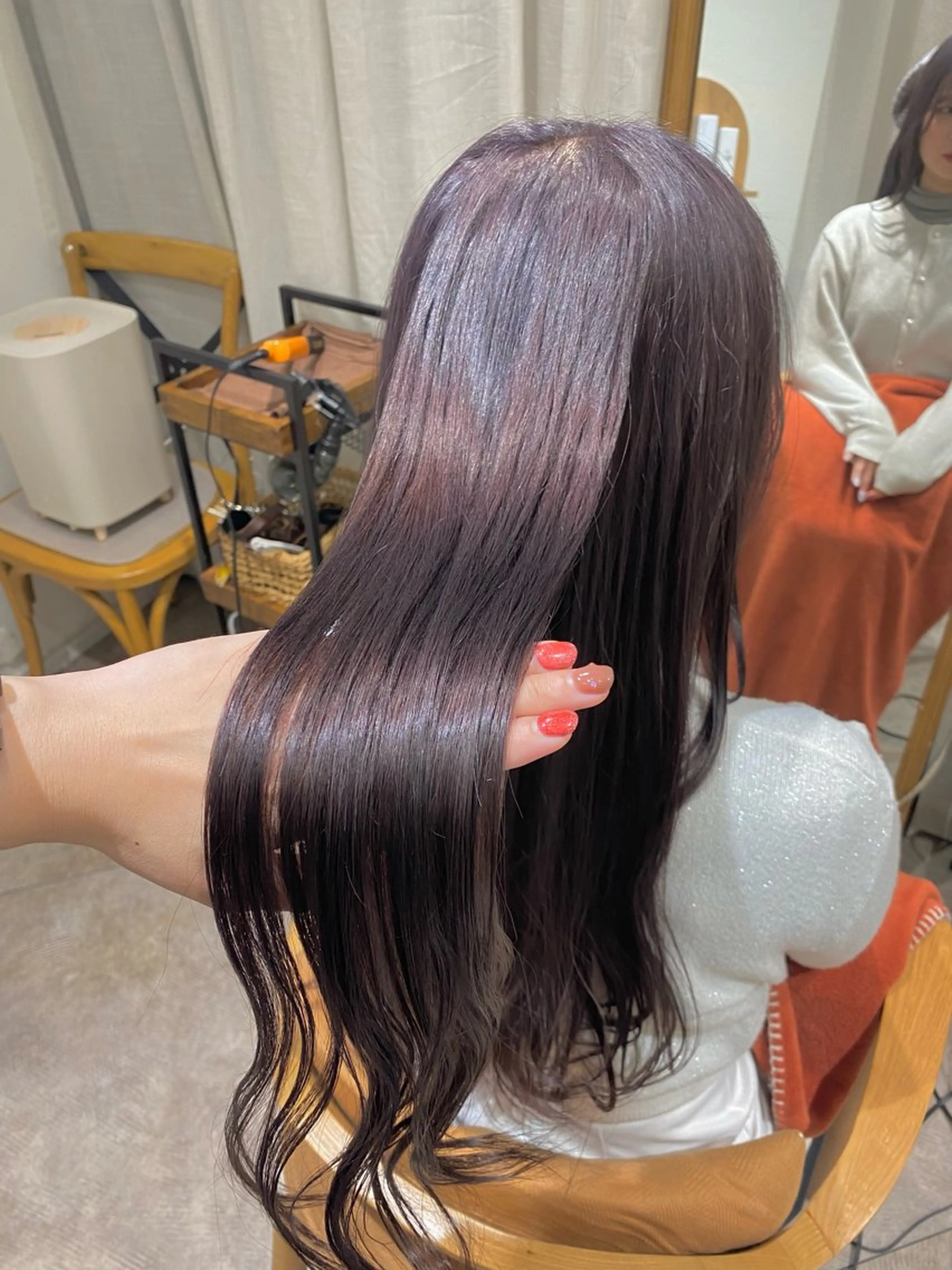 ロング カラー ヘアカラー 透明感カラー/韓国 ヘア🩶yuri🩵のヘアスタイル