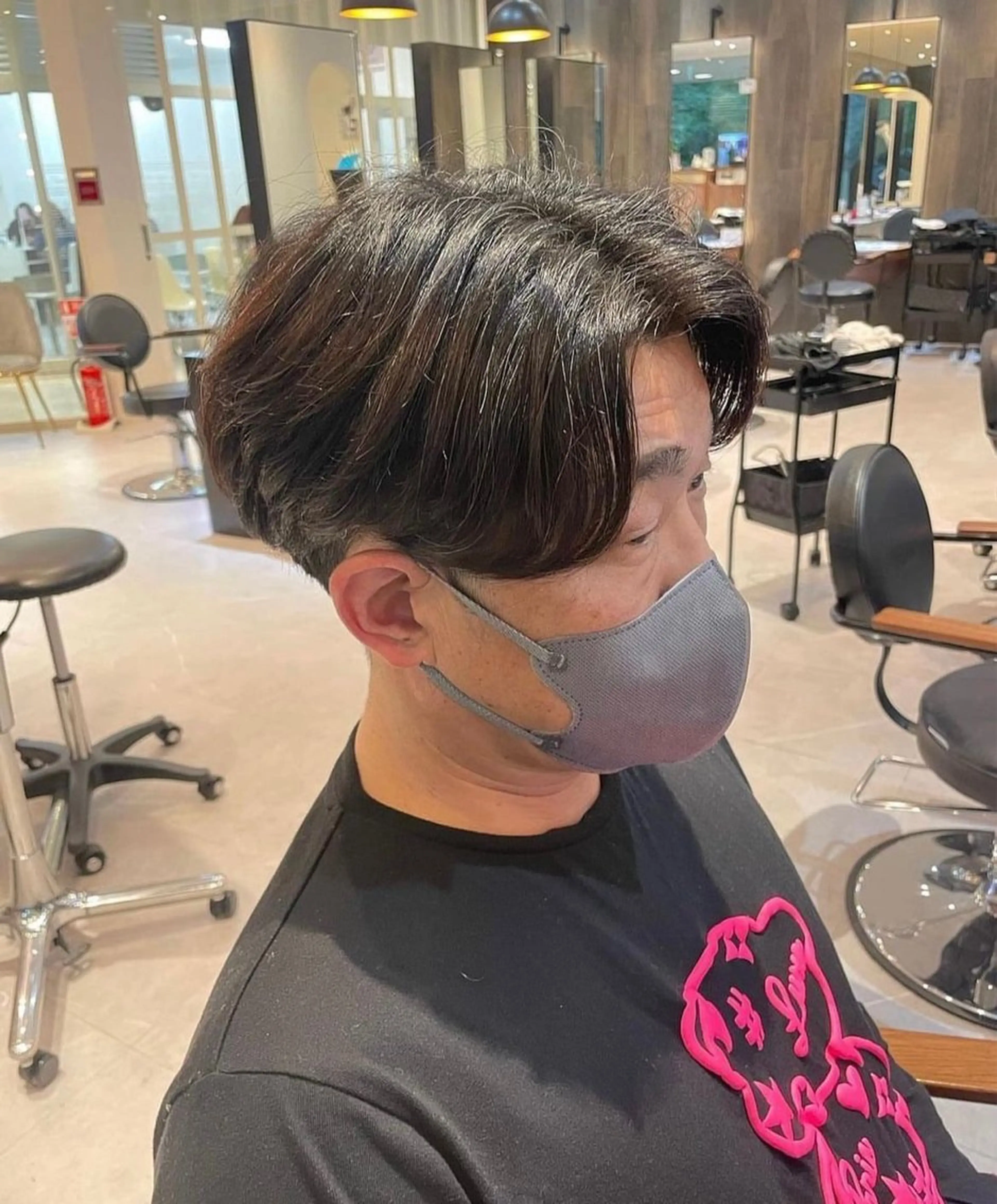 メンズ カルマパーマ メンズパーマ 韓国ヘア/そら レイヤー透明感カラーのヘアスタイル