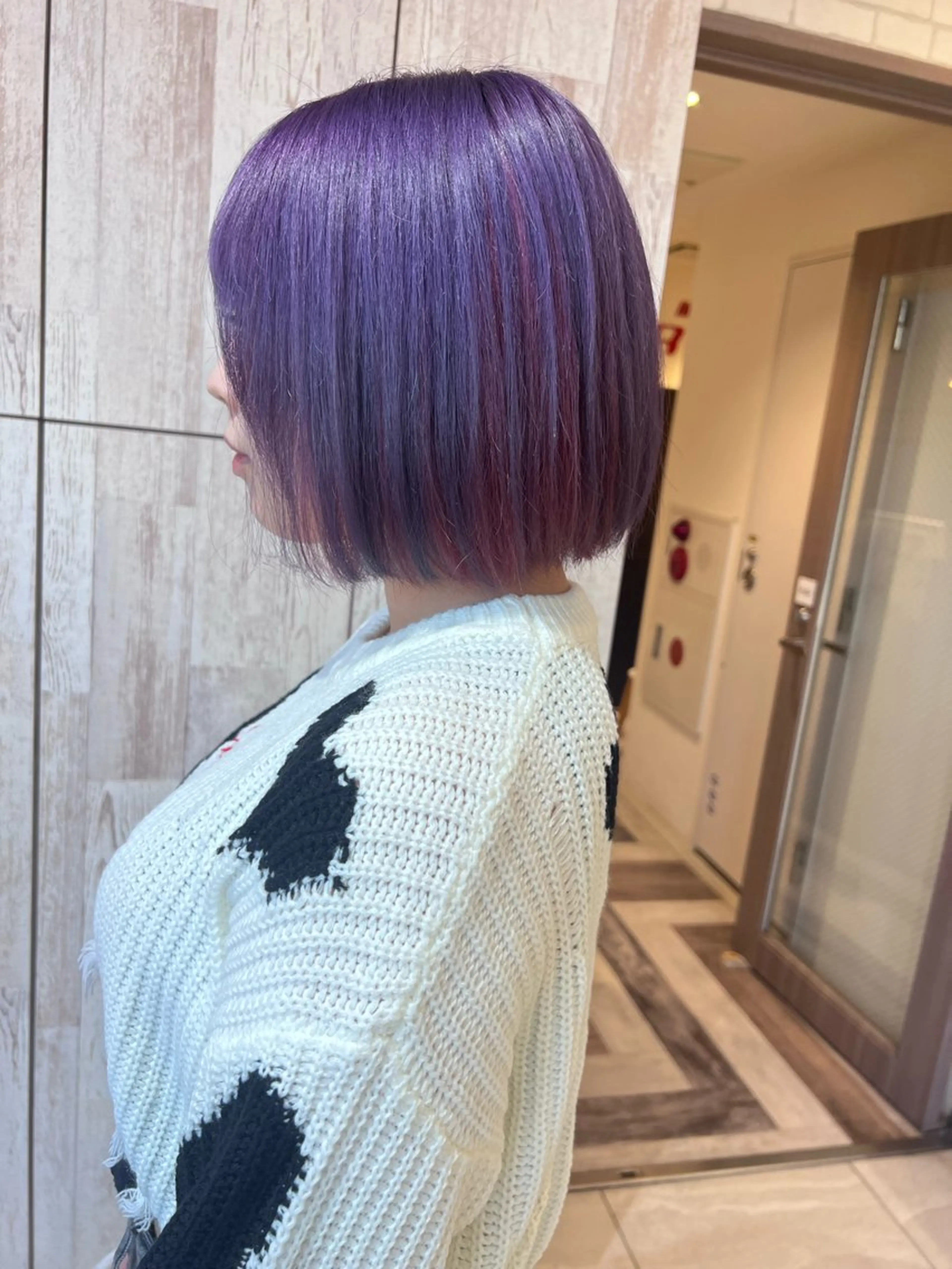 ミディアム カラー ブリーチ インナーカラー カット ヘアカラー 白髪ぼかし/ 艶カラー🌿斎藤相慶のヘアスタイル