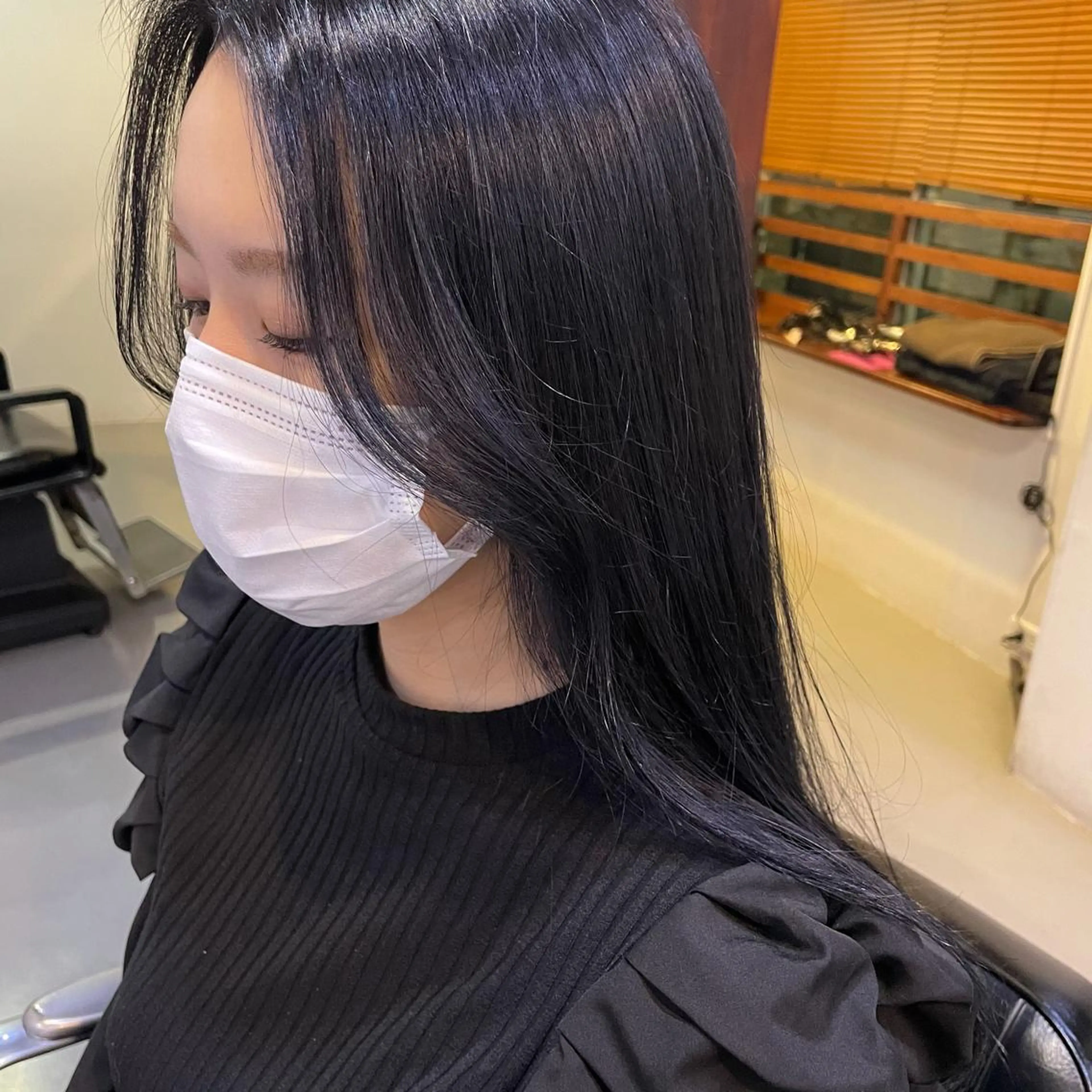 ロング カラー silo所属・silo MOKA 顔周りカット🦦のヘアスタイル