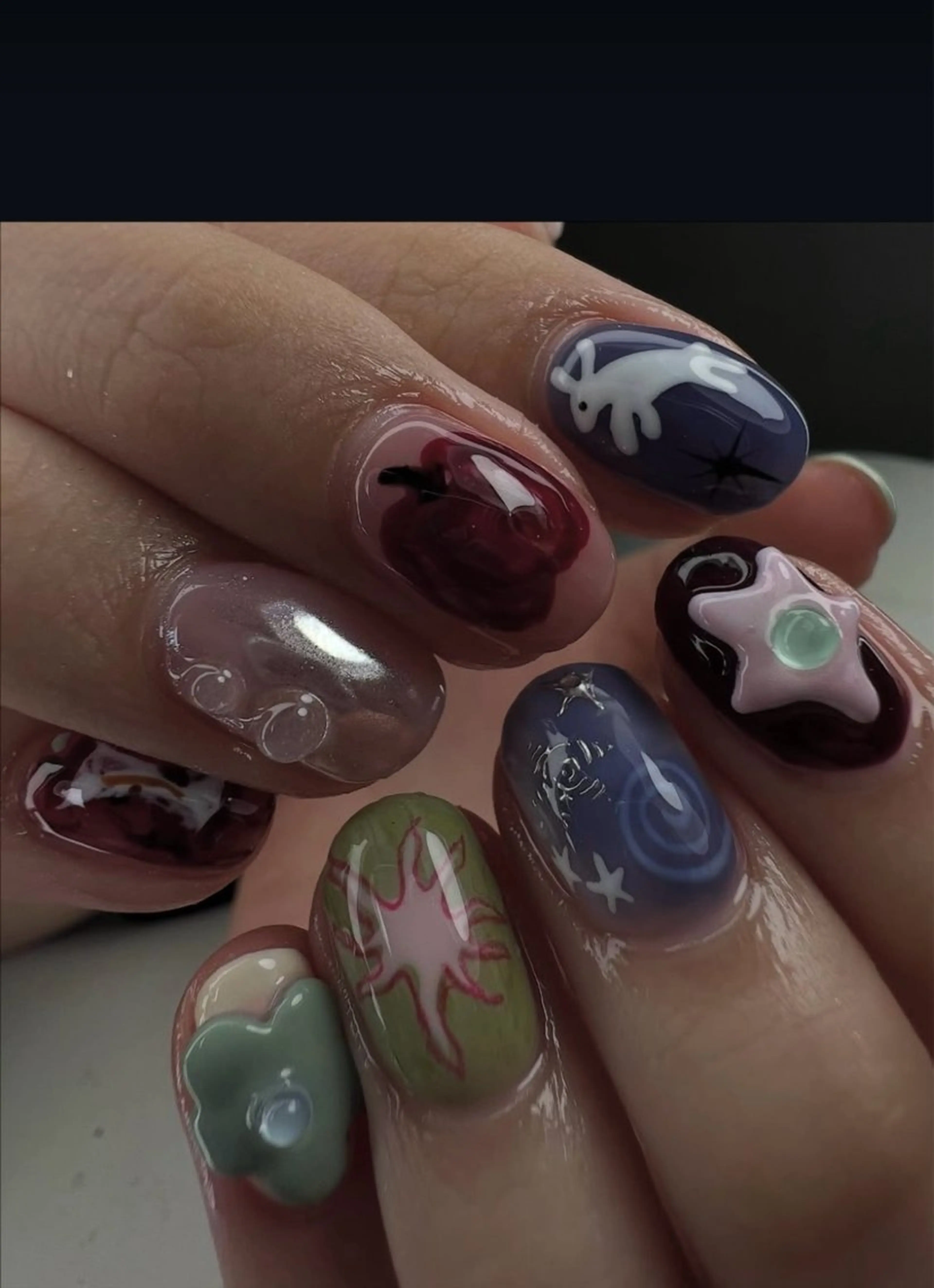 ネイル チークネイル フットネイル グラデーション 韓国ネイル ニュアンスネイル Kawaii Nail Salon所属・YURI NAIL NARITAのネイルデザイン