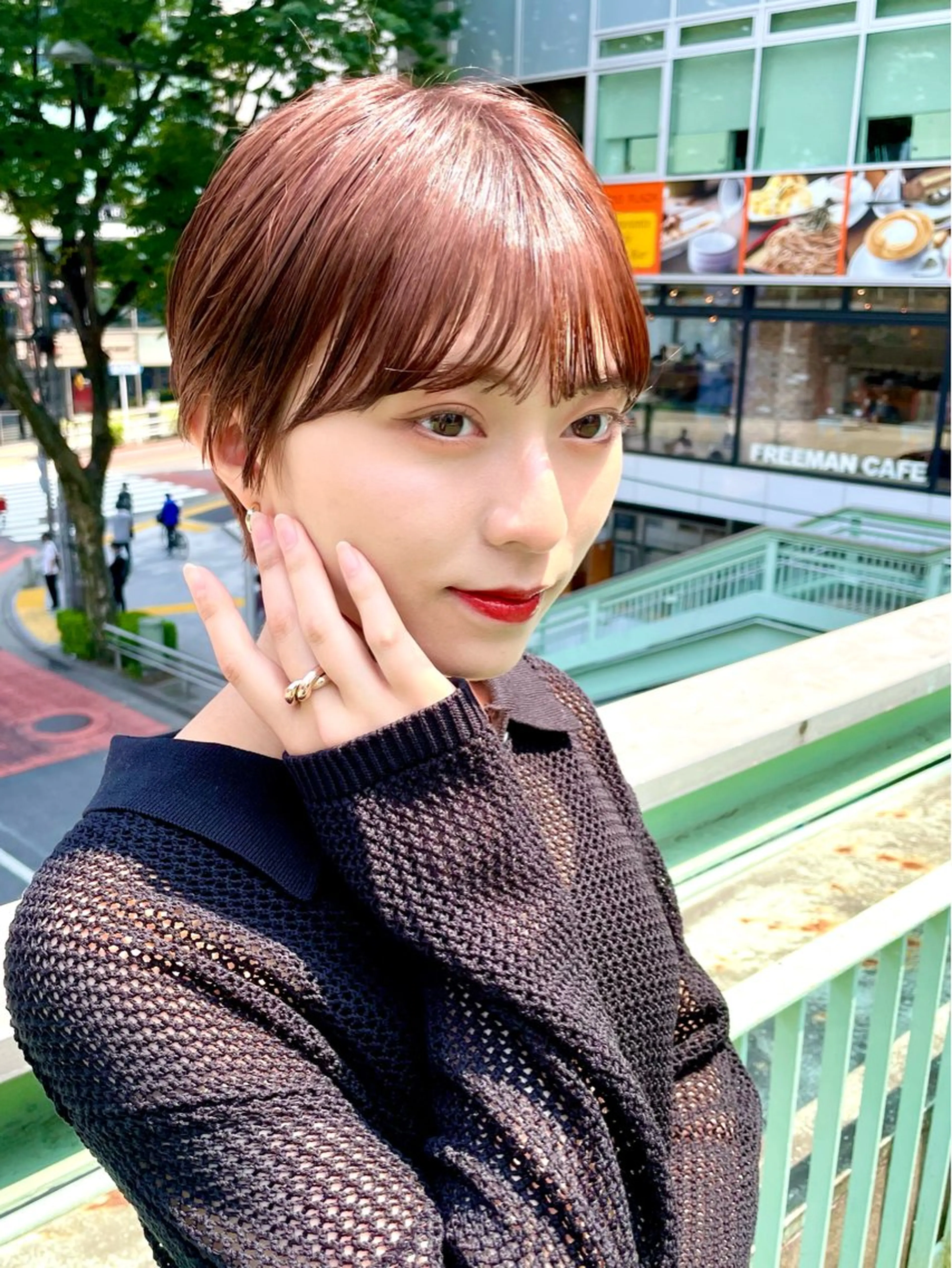 ショート カット ヘアカラー 骨格診断で絶対可愛い ✨丸みショート✨凌弥のヘアスタイル