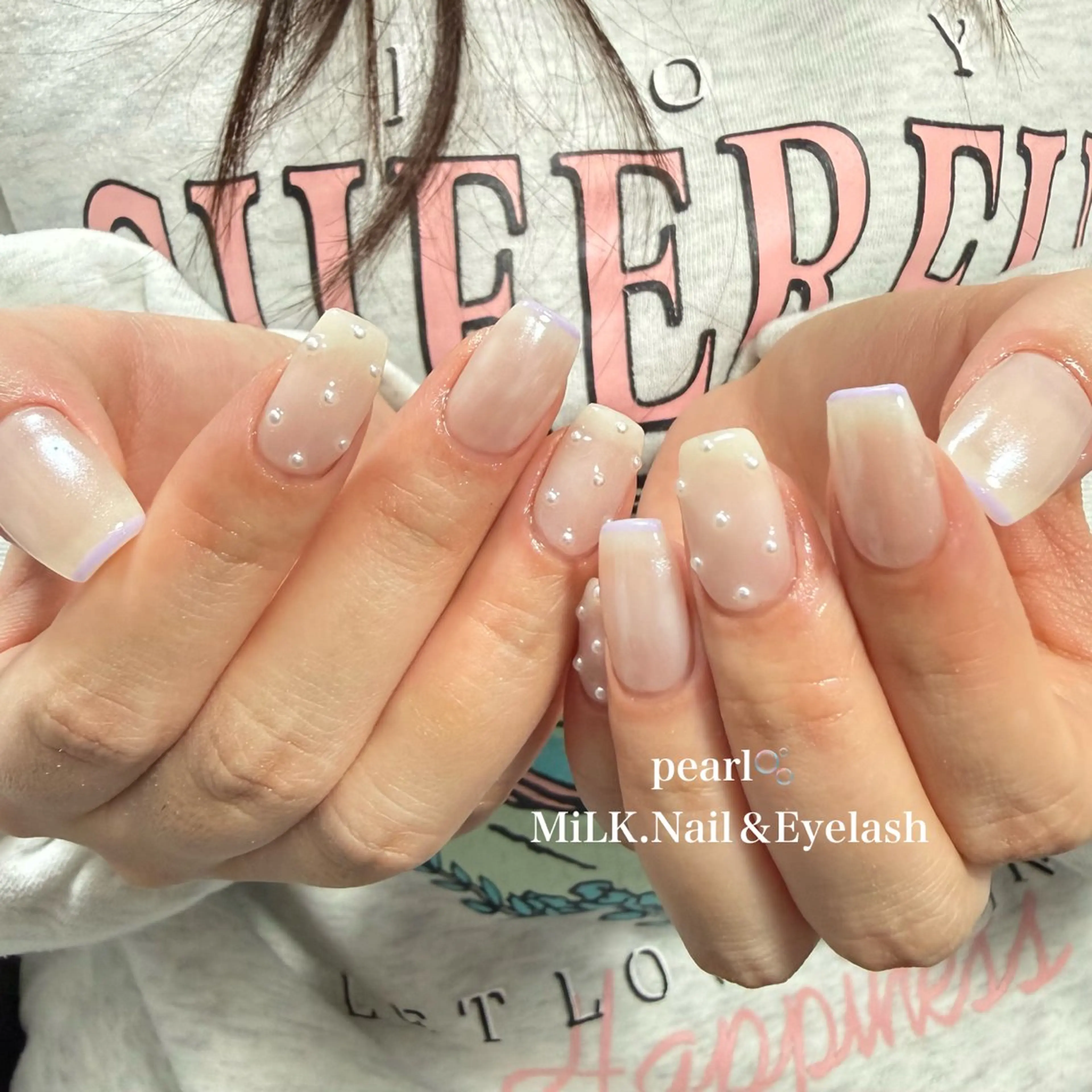 ネイル ハンドネイル MiLK.   Nail&Eyelash所属・MiLK. wakaのマツエク・マツパデザイン