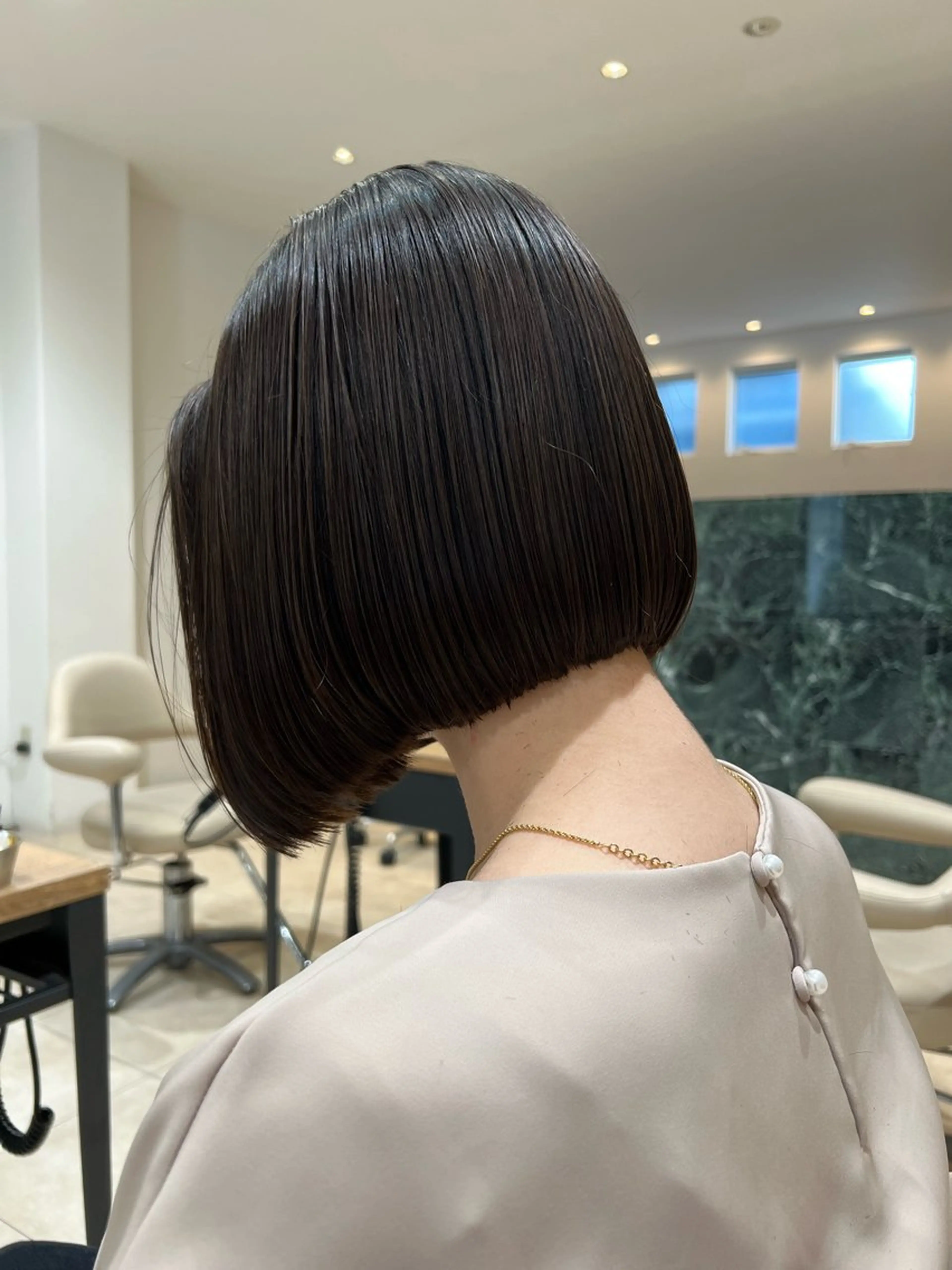 ミディアム カット トリートメント 艶髪/髪質改善 【熊野隼人】のヘアスタイル