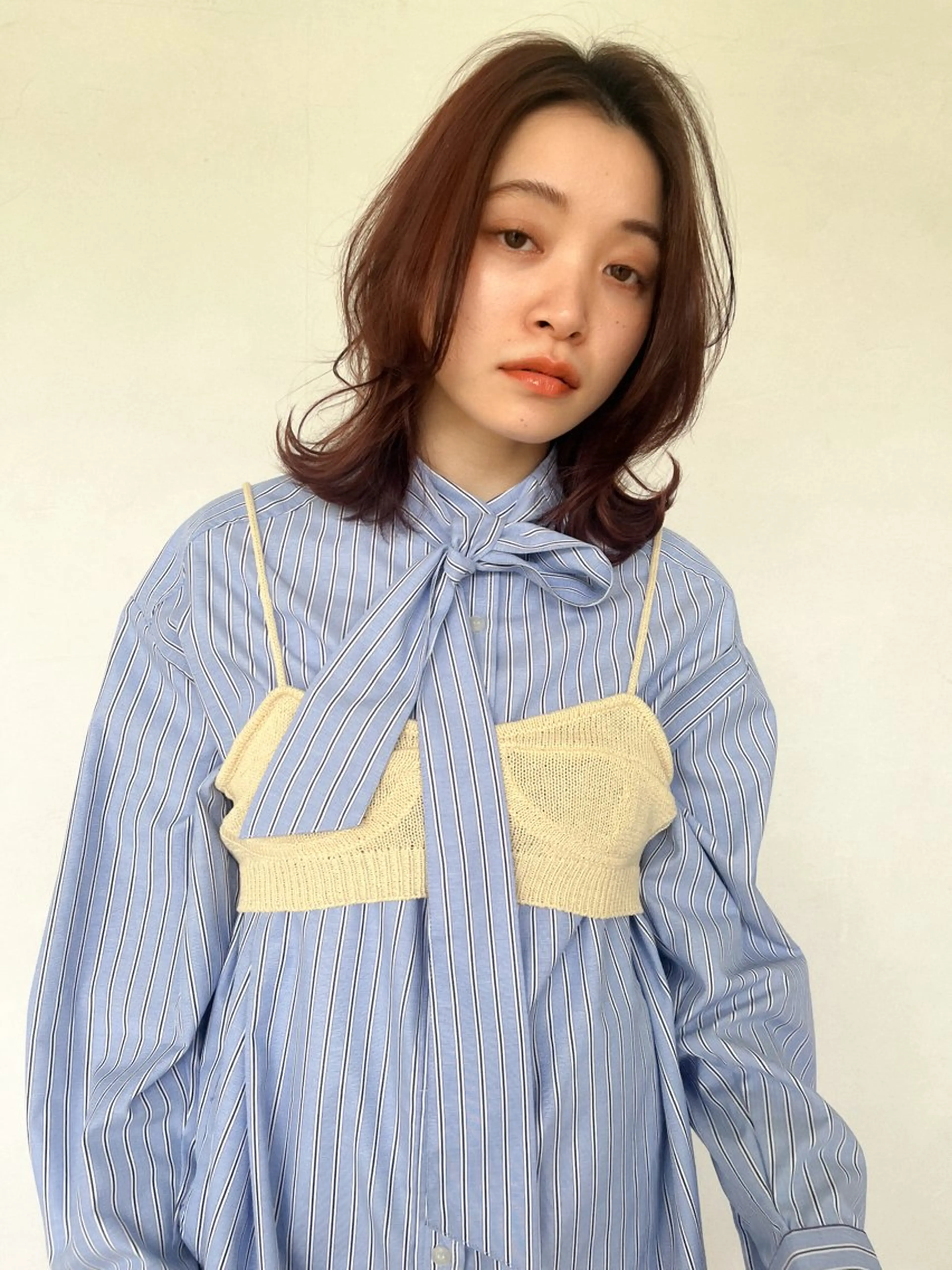 ミディアム カラー カット ヘアカラー 五十嵐ゆり 美髪カラー　武蔵小杉のヘアスタイル