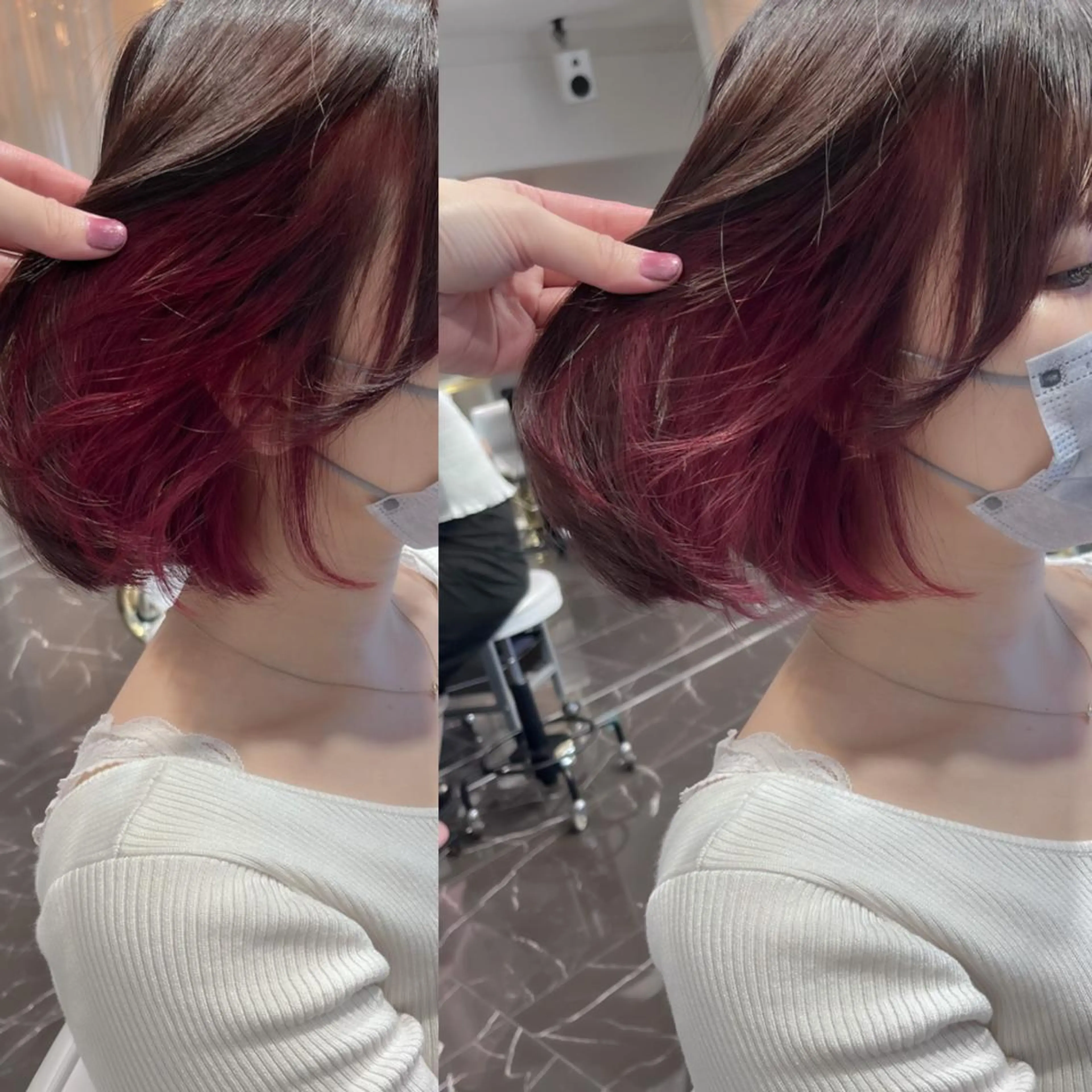 ミディアム カラー ヘアカラー LOTTA CUCCI所属・miyu /トレンド カラー×艶髪のヘアスタイル