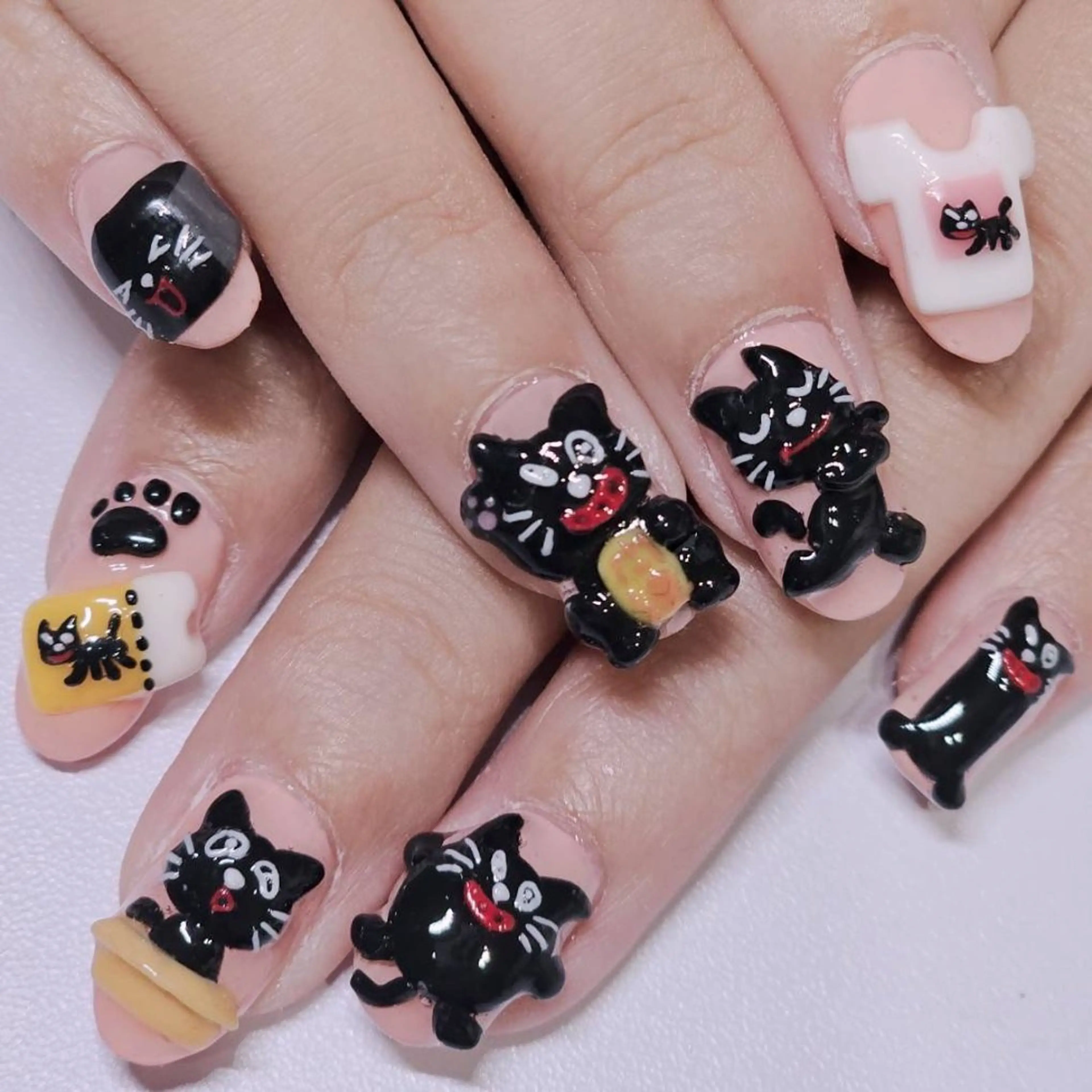 ネイル アートネイル ワンカラーネイル ピンク ハンドネイル よしだ ひろきのネイルデザイン