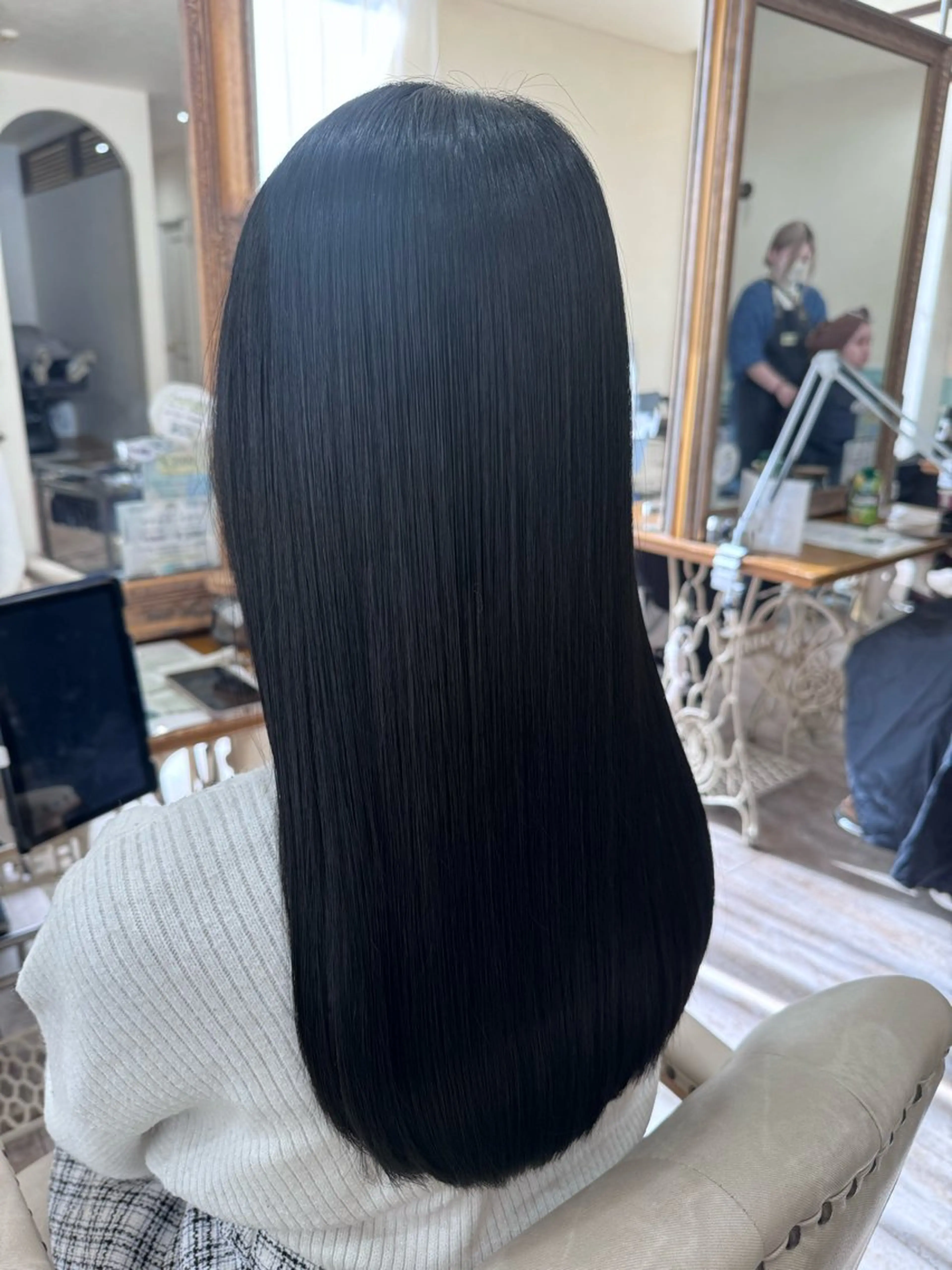 ロング カラー 髪質改善 カット ヘアカラー 縮毛矯正 トリートメント 新越谷noble店長 松本拓也▶◀*.のヘアスタイル