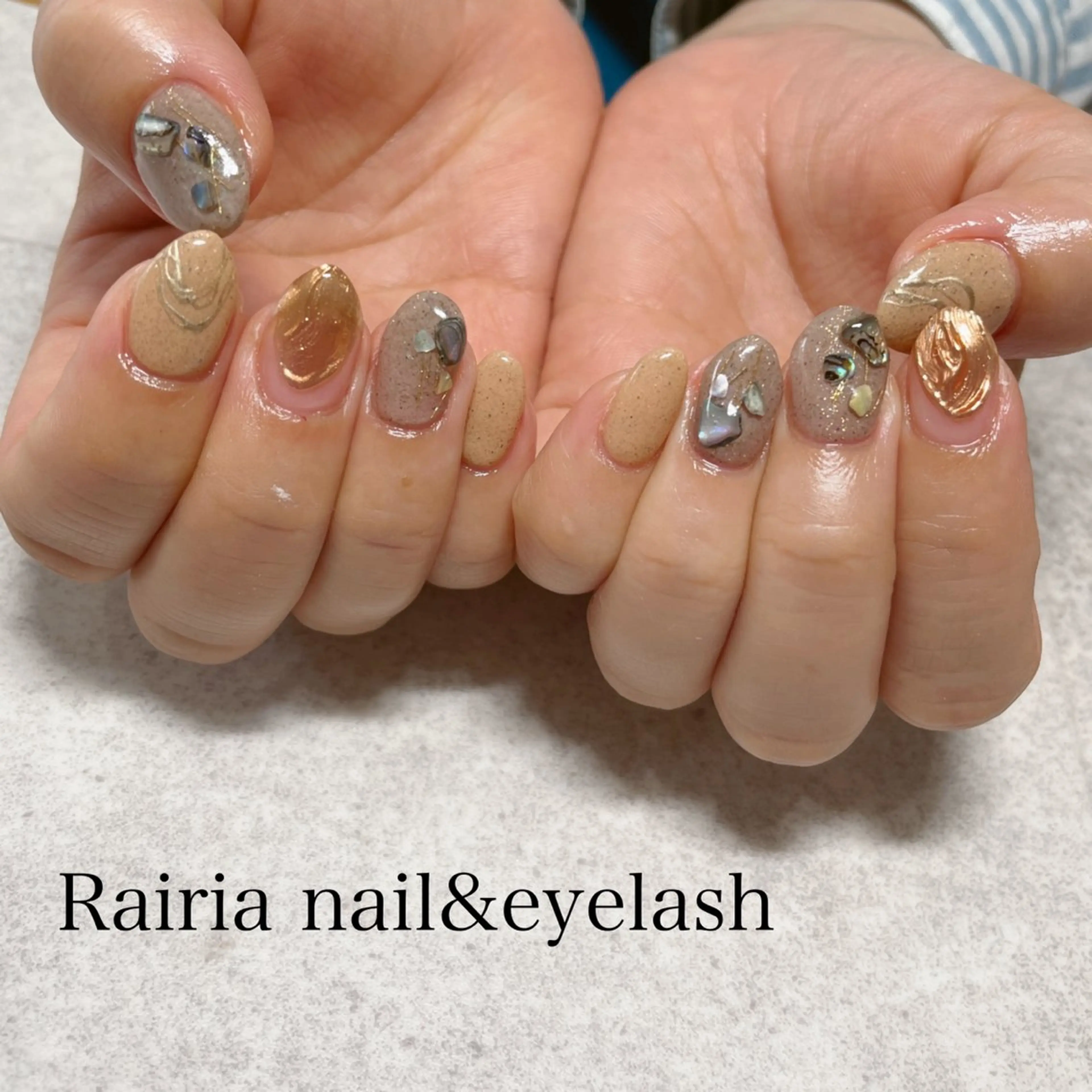 ネイル 持ち込み ハンドネイル Rairia nail&eyelash小岩店所属・Rairianail 小岩店のネイルデザイン