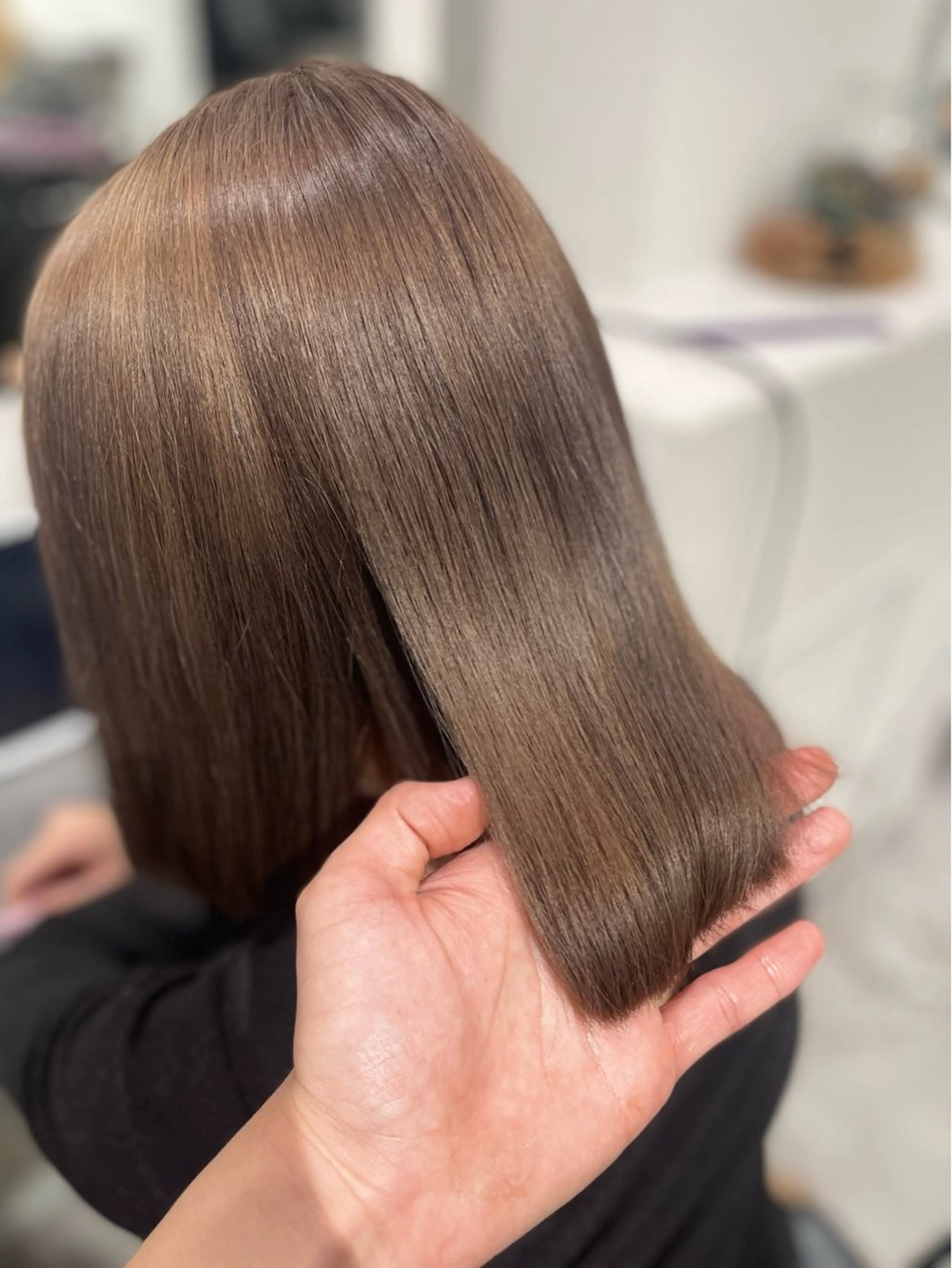 ミディアム カラー ヘアカラー GaKu/ハイトーン /ブリーチ/ブロンドのヘアスタイル