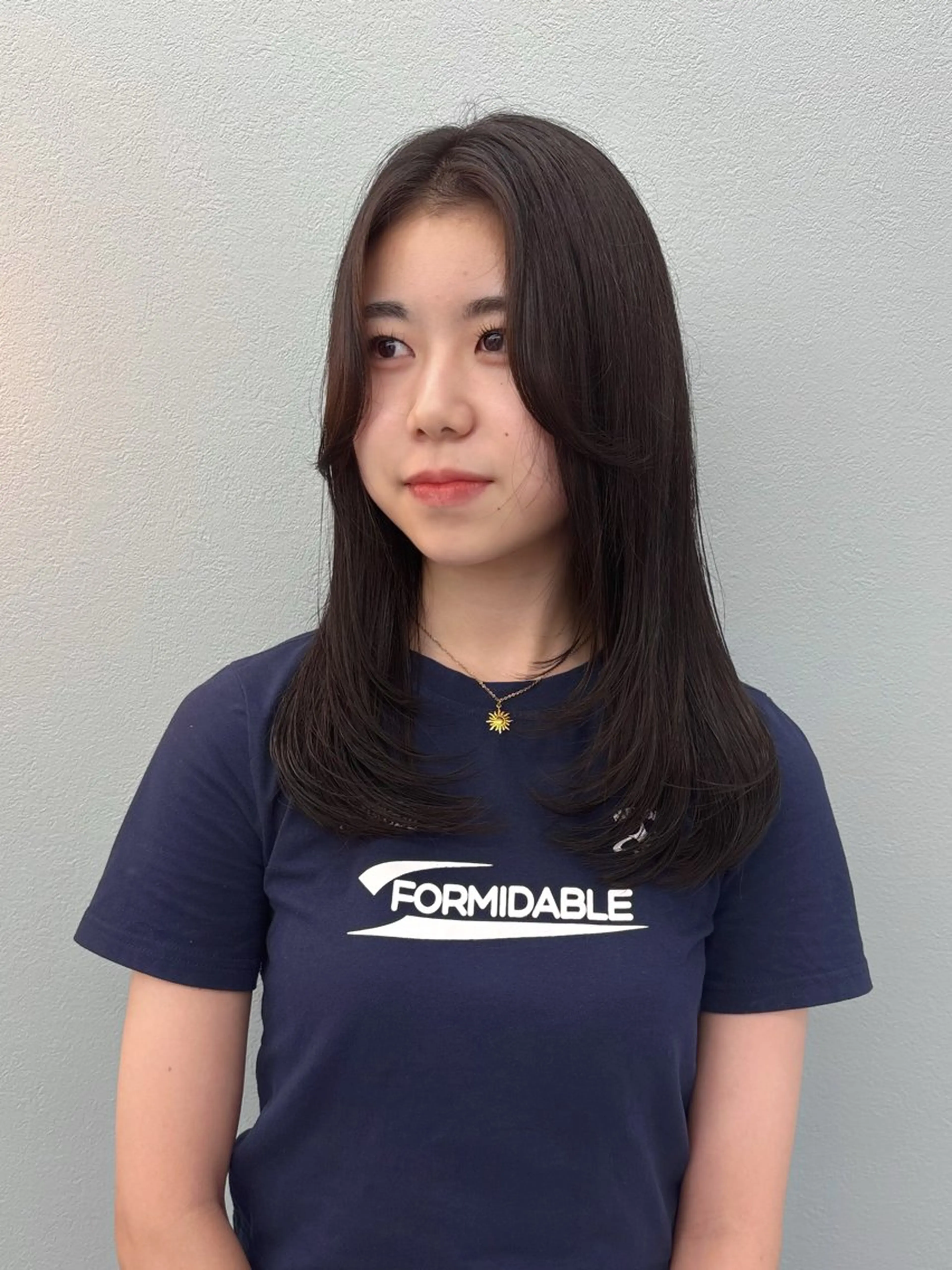 セミロング カラー レイヤーカット カット ヘアカラー トリートメント レイヤー/髪質改善 🫧小町 紗耶華のヘアスタイル