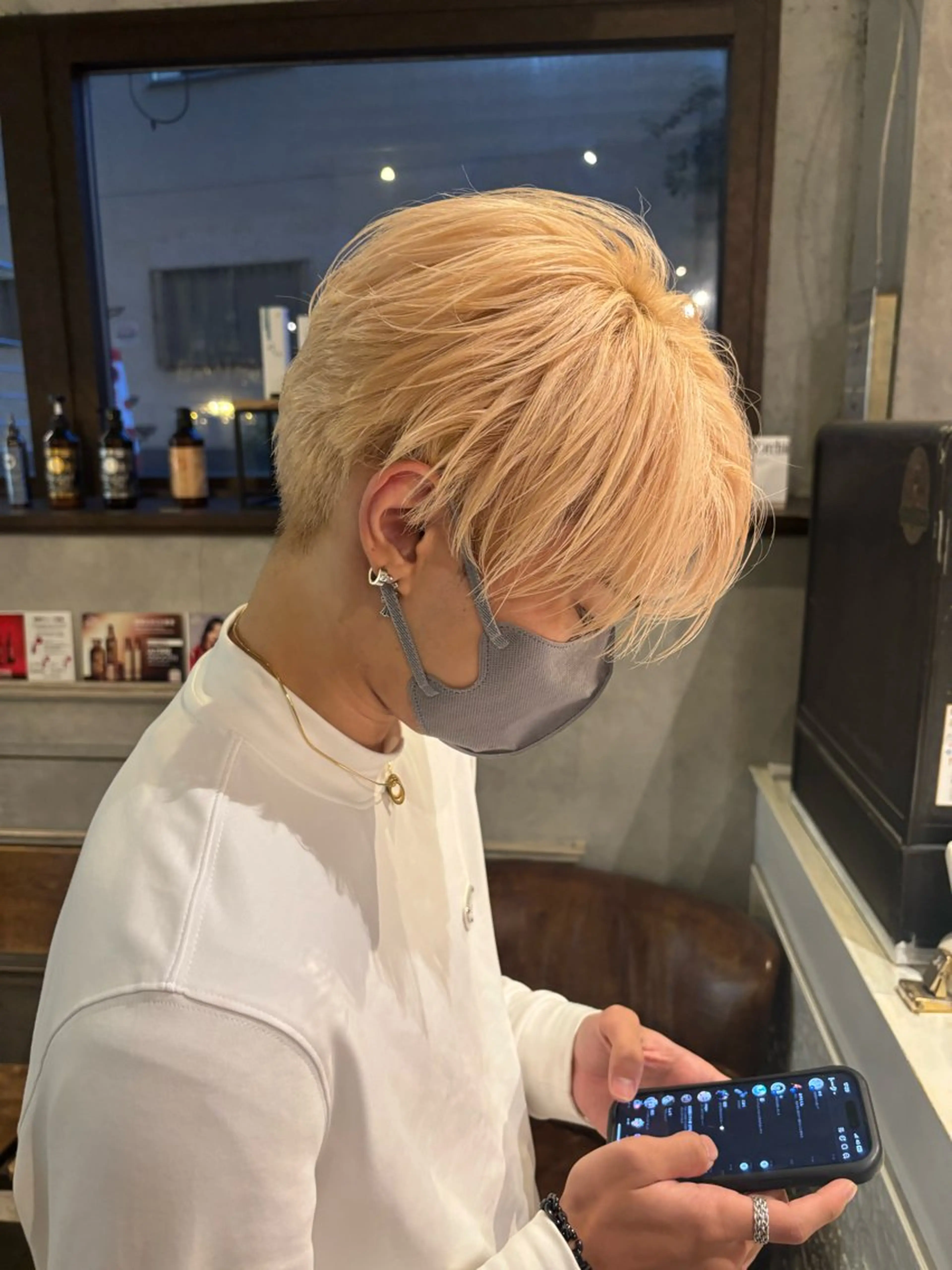 メンズ専用メニュー🐶ブリーチ＋カラー✨の写真