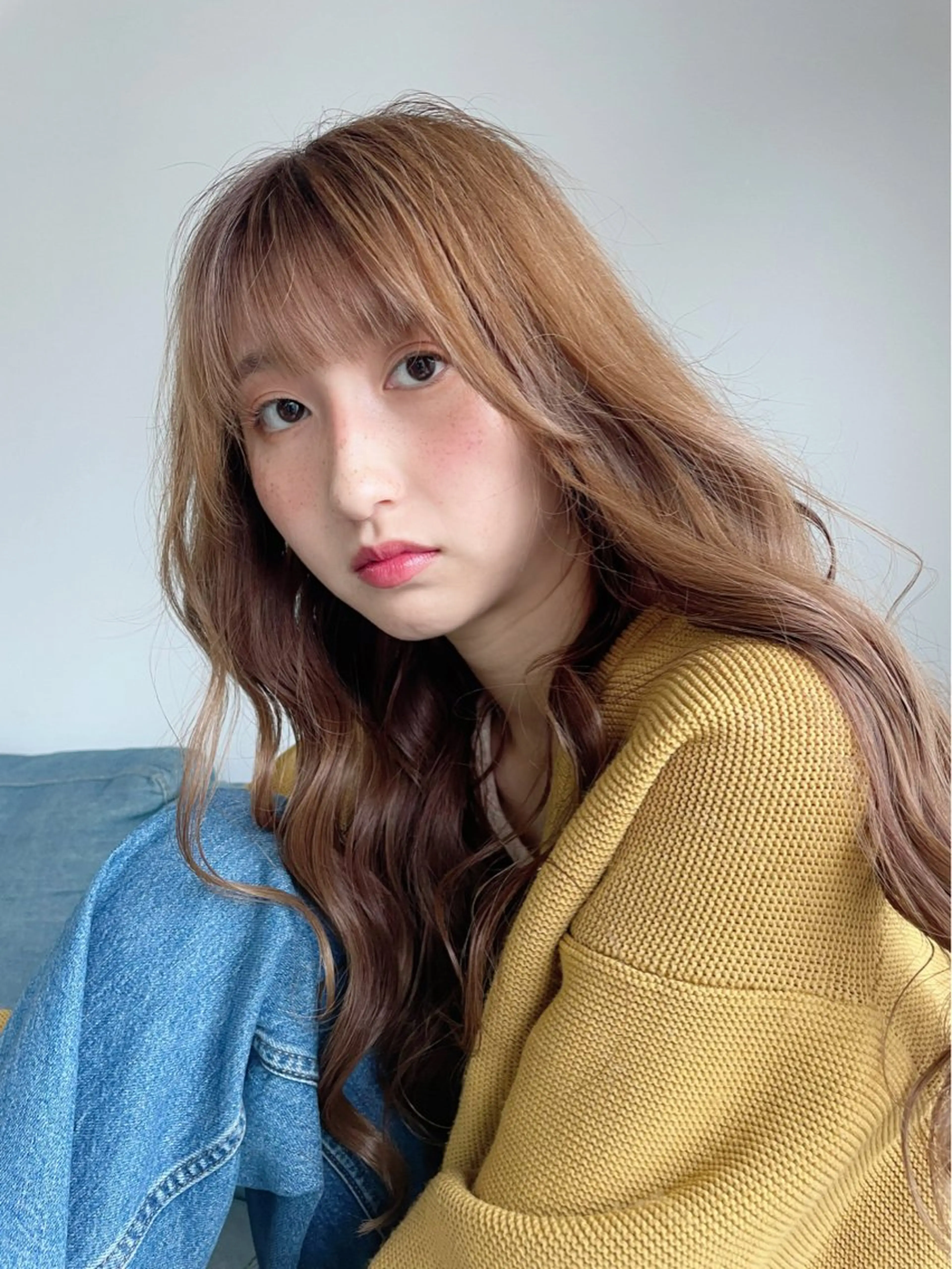 カラー La fith hair ray 札幌店所属・顔まわり/W カラー/リョウのヘアスタイル