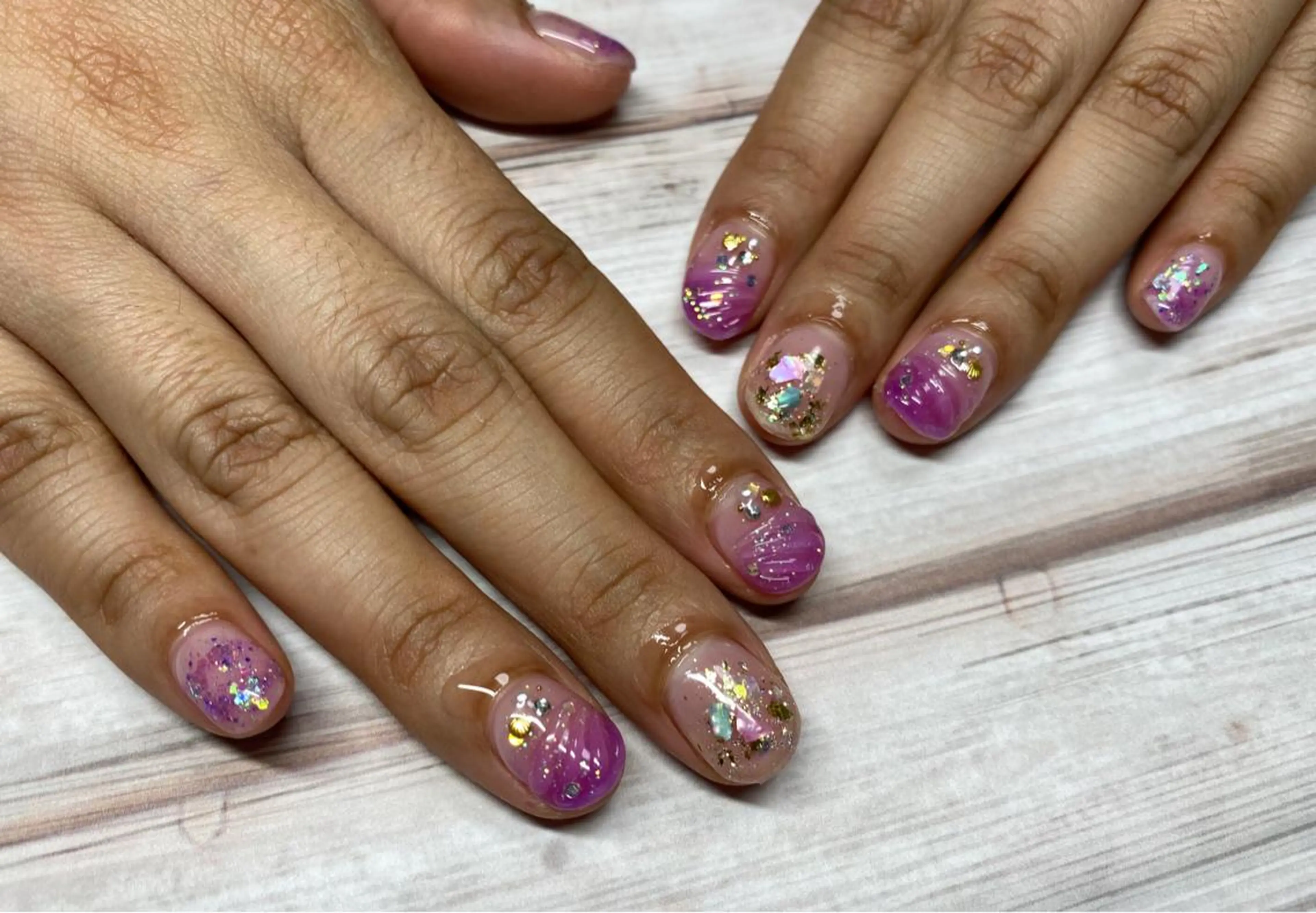 ネイル ハンドネイル Mana‪ ‪·͜· ❤︎‬のネイルデザイン